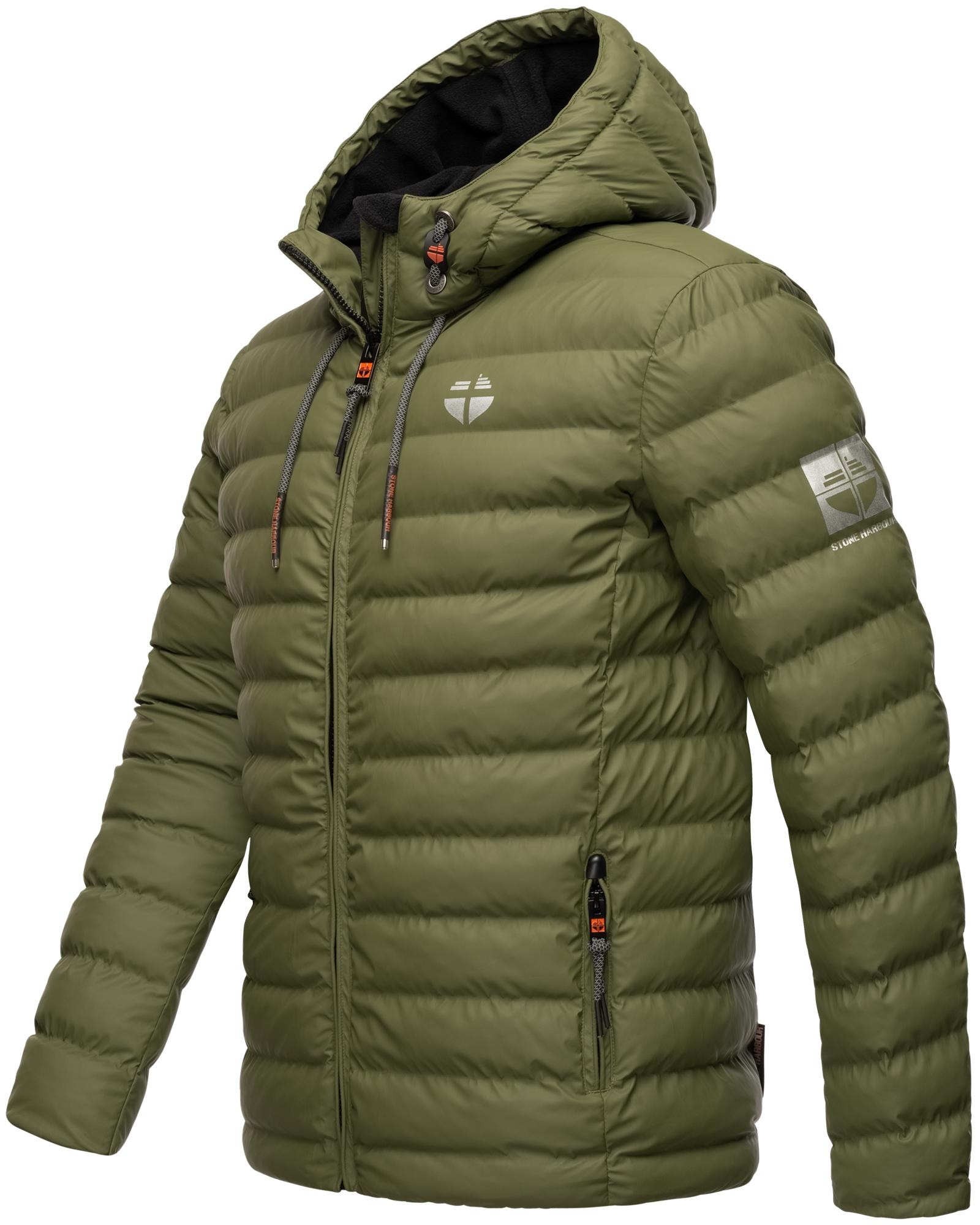 Stone Harbour Winterjacke »Zaharoo«, mit Kapuze, Wasserdichte, gesteppte Regenjacke für den Winter