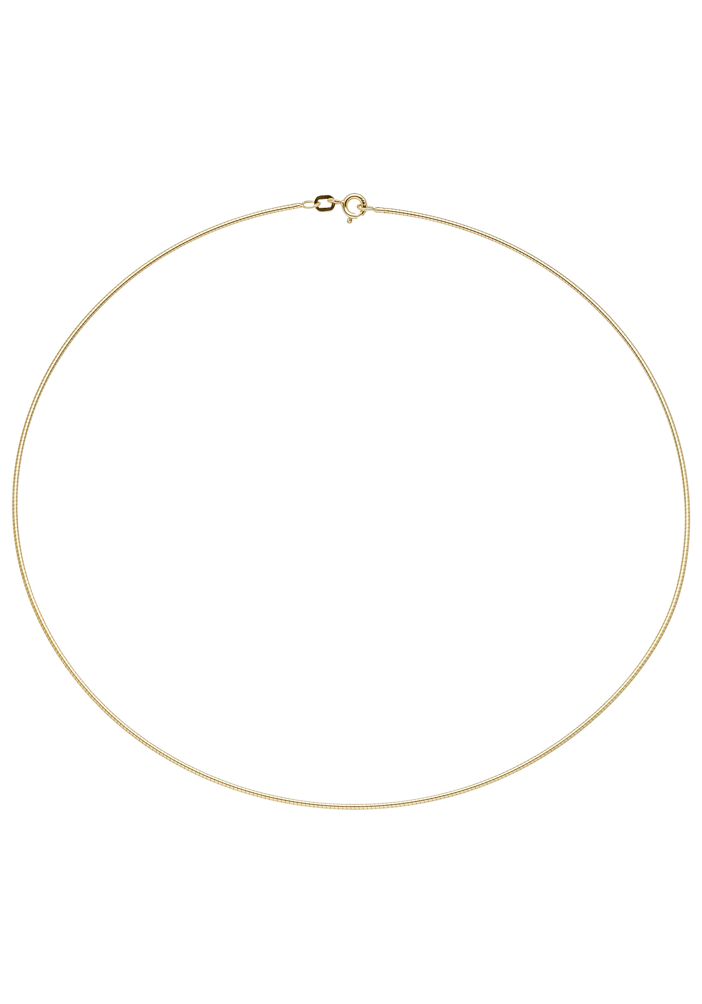 Halsreif JOBO, gold (goldfarben), Halsketten, Damen, Silber 925 (Sterlingsilber), L: 42, 925 Silber vergoldet 42 cm 1,1 mm 2