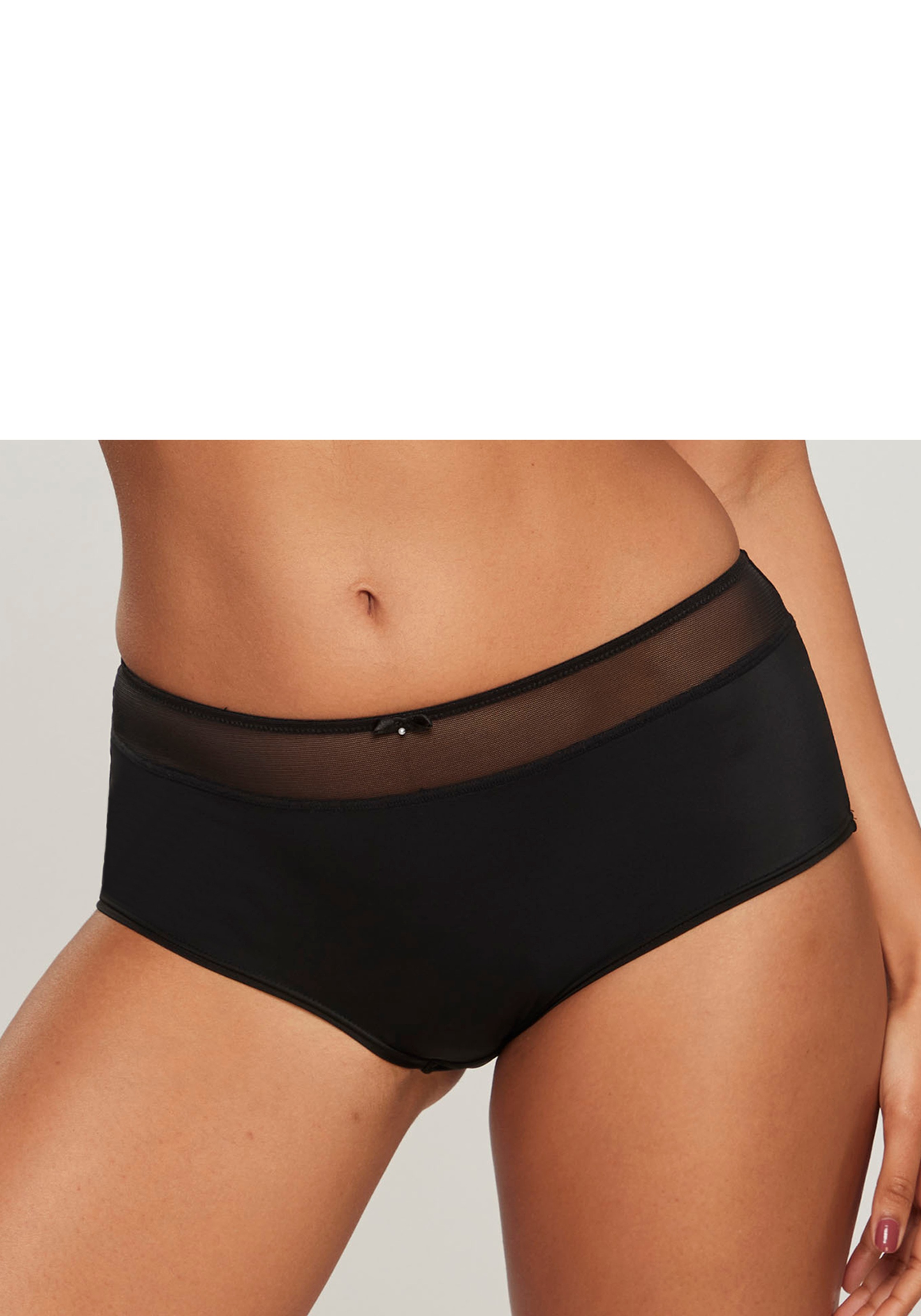 Nuance by Lascana Panty mit transparentem Bund und Zierschleife