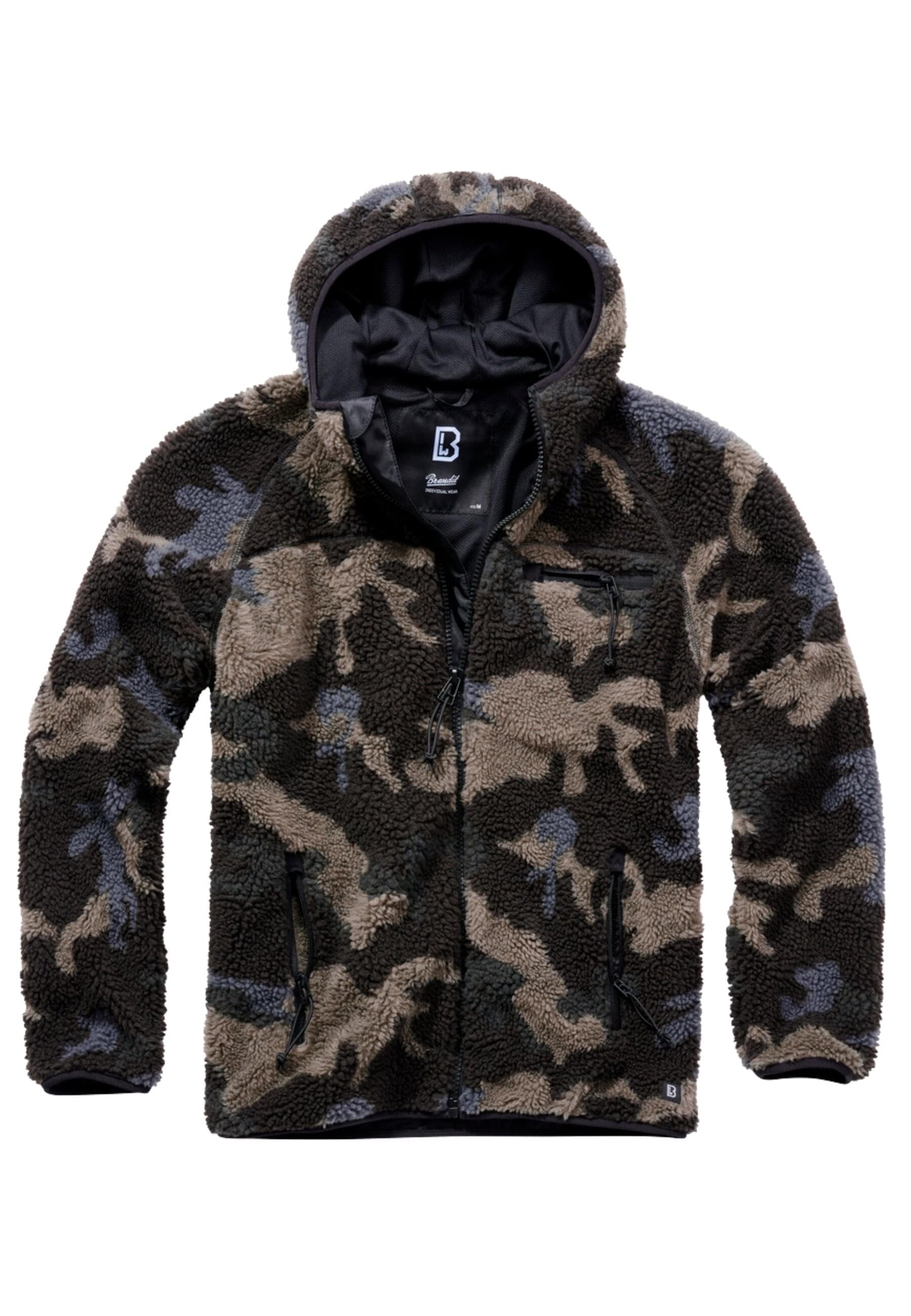 Brandit Anorak »Brandit Herren Teddyfleece Worker Jacket«, (1 St.), mit Kapuze