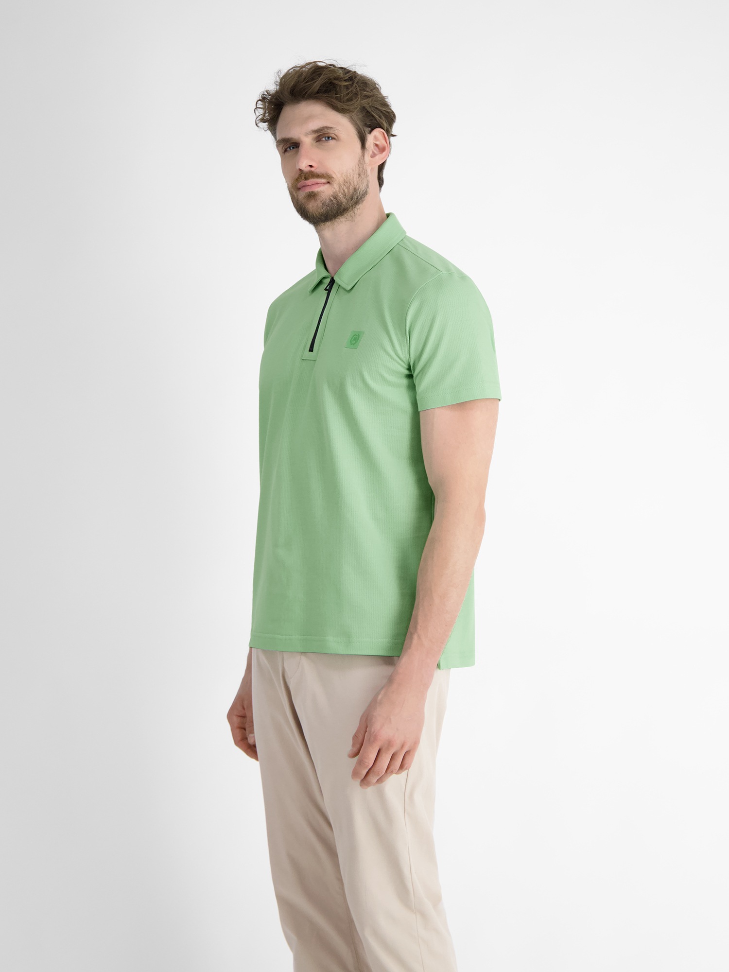 LERROS Poloshirt »LERROS Herren Poloshirt mit Reißverschlusskragen«