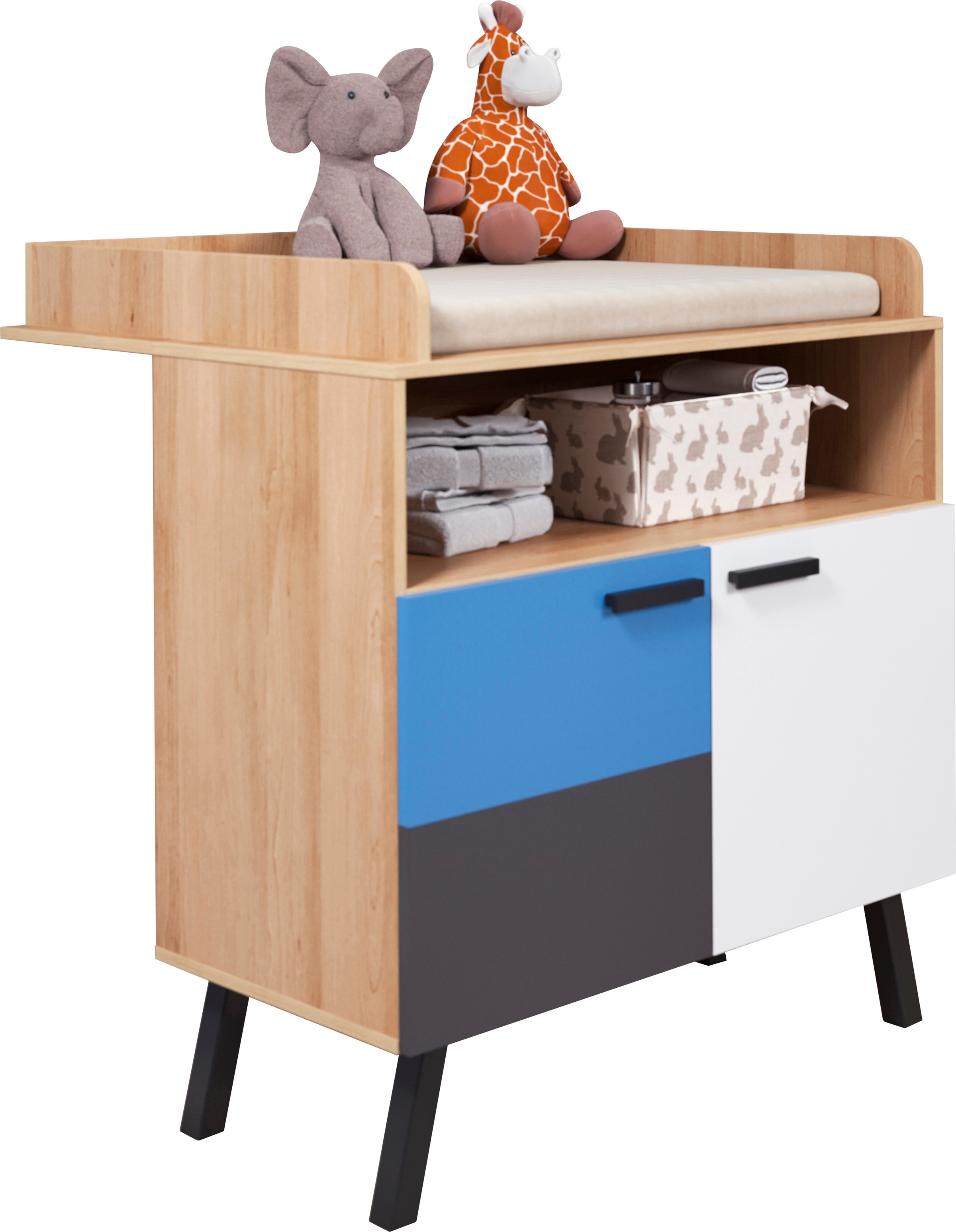 trendteam Babymöbel-Set "Mats", (Set, 3 tlg., Bett, Wickelkommode, Schrank) günstig online kaufen