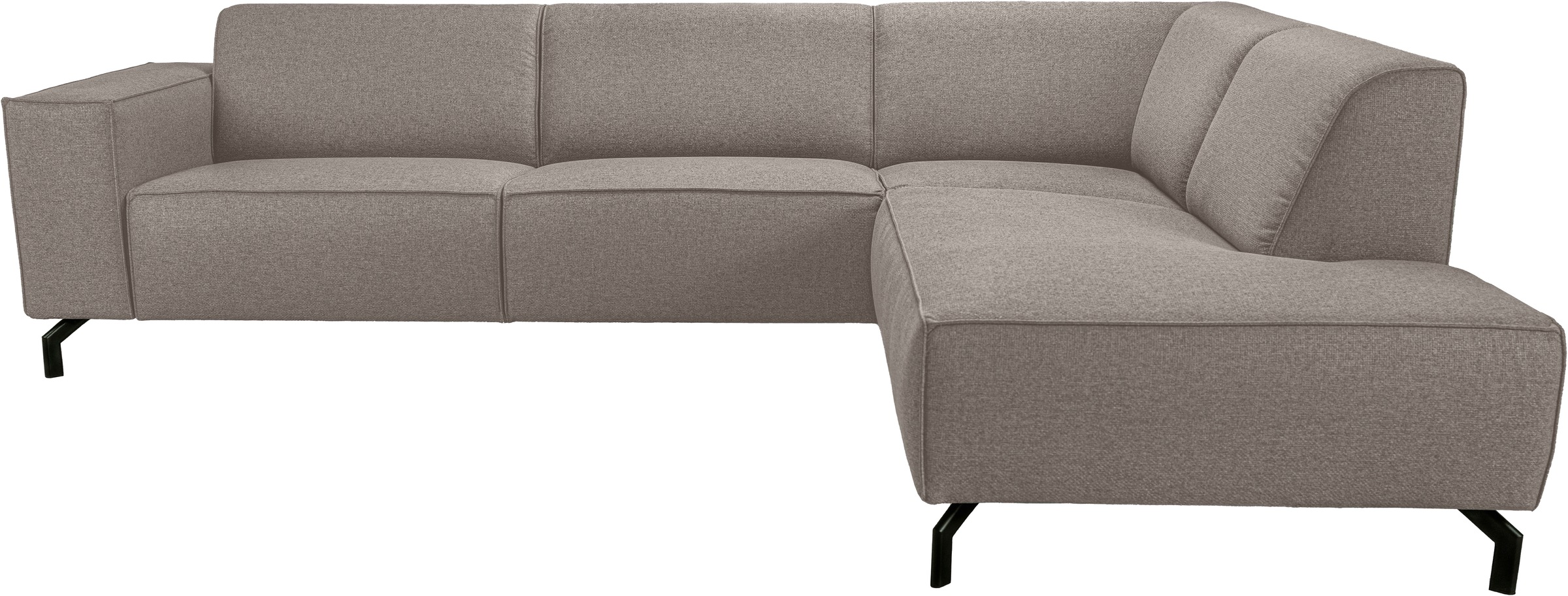 Home affaire Ecksofa "LORCAN mit Metallfüßen, Breite 275 cm, weiches Sitzge günstig online kaufen
