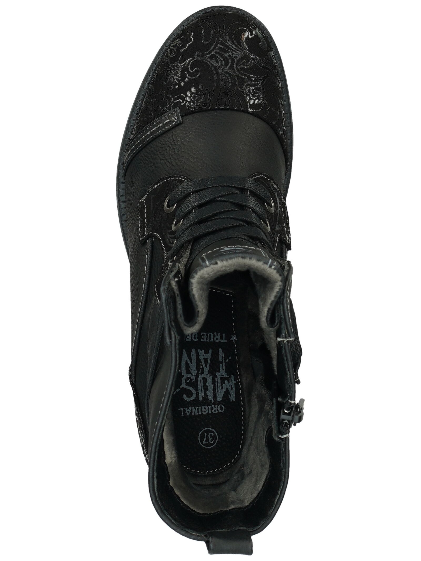 Mustang Shoes Schnürstiefelette »Mustang Shoes Stiefelette Lederimitat«