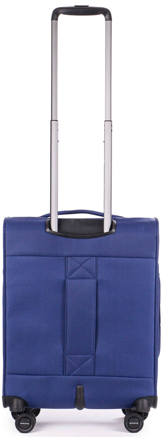 Stratic Weichgepäck-Trolley »Stratic Light + S, dark blue«, 4 Rollen, Handgepäck Reisekoffer Reisegepäck TSA-Zahlenschloss