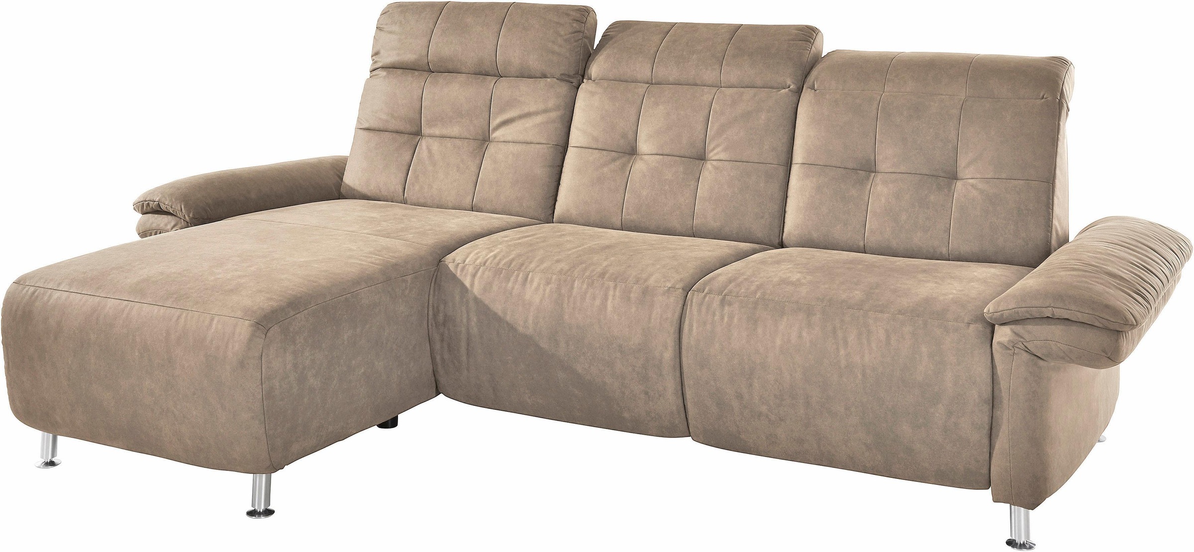 Home affaire Ecksofa "Manhattan L-Form" 2 Sitze mit elektrischer Relaxfunkt günstig online kaufen