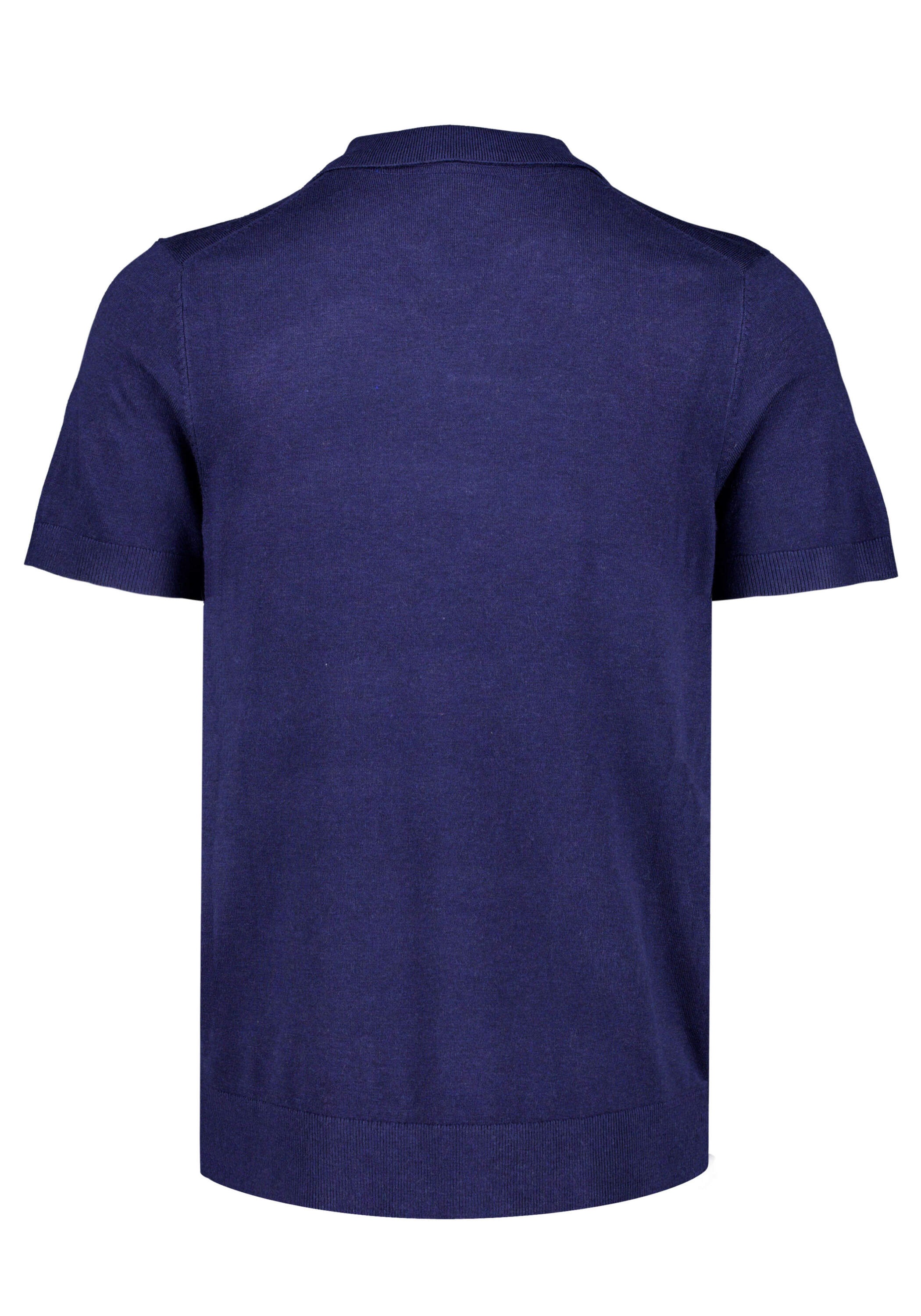 Poloshirt LINDBERGH "Poloshirt Slim Fit", Herren, Gr. M, blau moon mix, Obermaterial: 80% Viskose, 20% Nylon, unifarben, schmal, Shirts