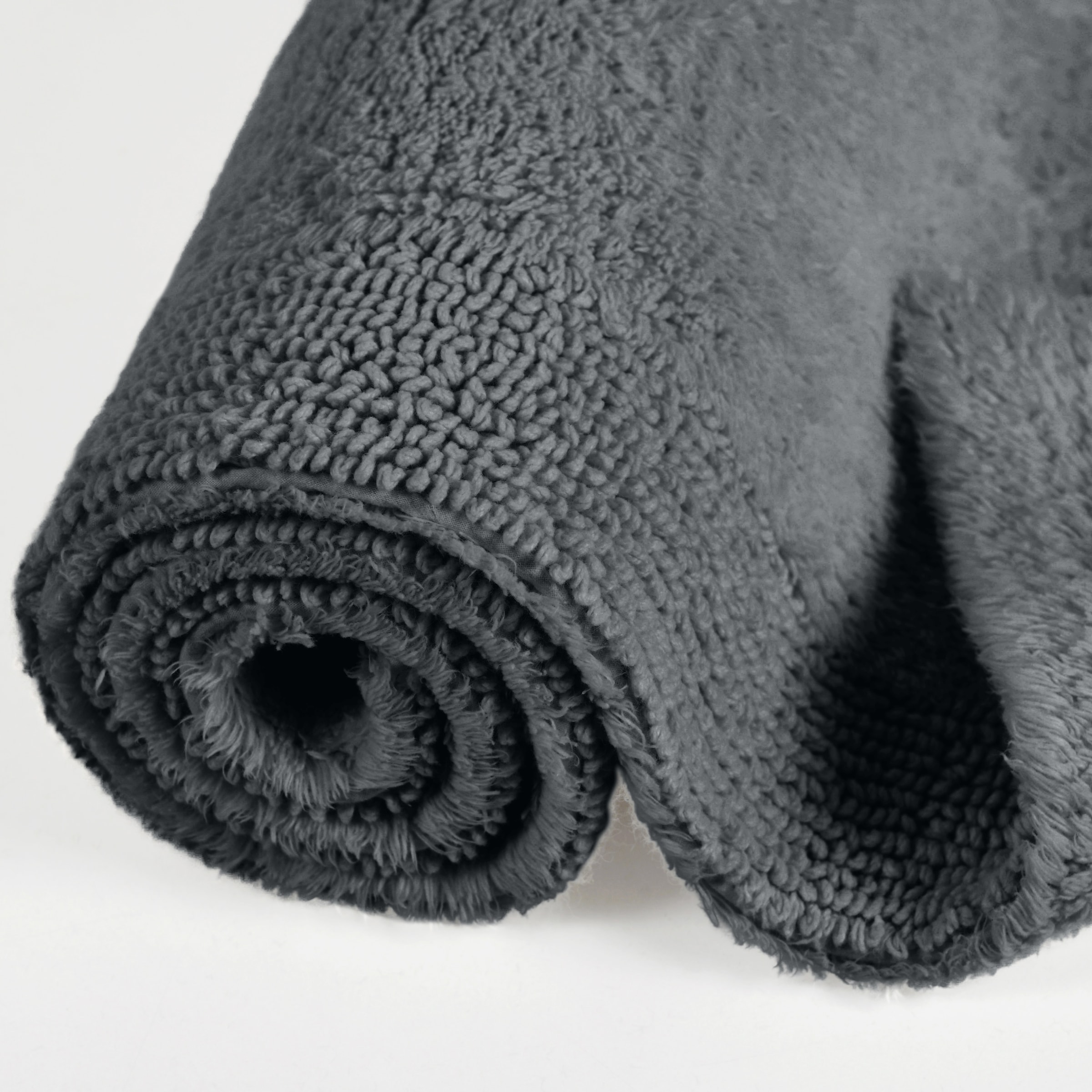 my home Badematte »Kapra, Badvorleger, Badezimmer Teppich«, beidseitig nutzbar-fußbodenheizungsgeeignet-strapazierfähig, mit Bordüre, Badteppich, Badematte, Baumwolle