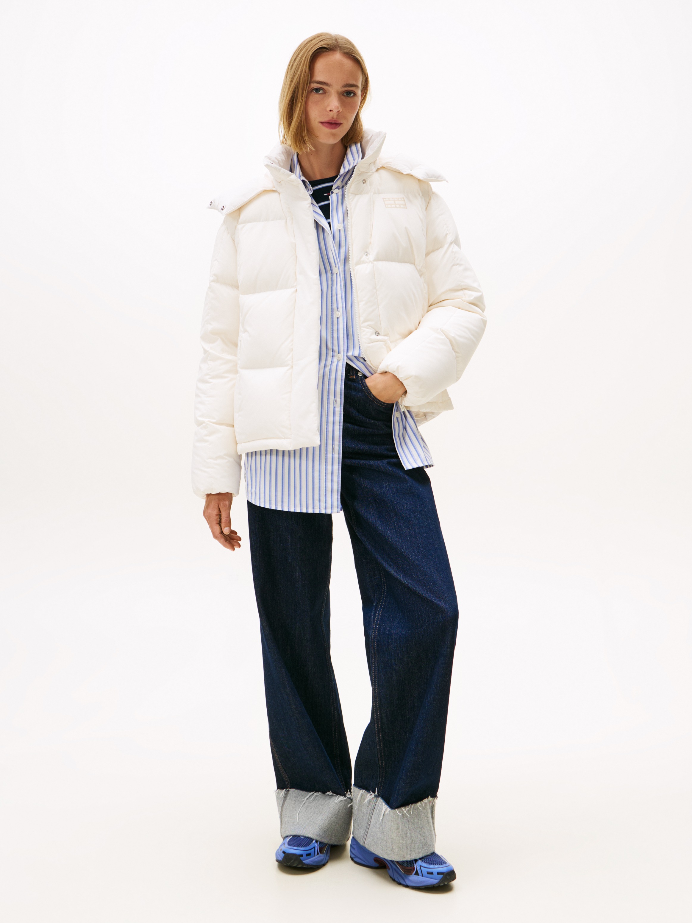 Thumbnail - Tommy Jeans Steppjacke "TJW ALASKA GRID DOWN JACKET EXT" mit Kapuze