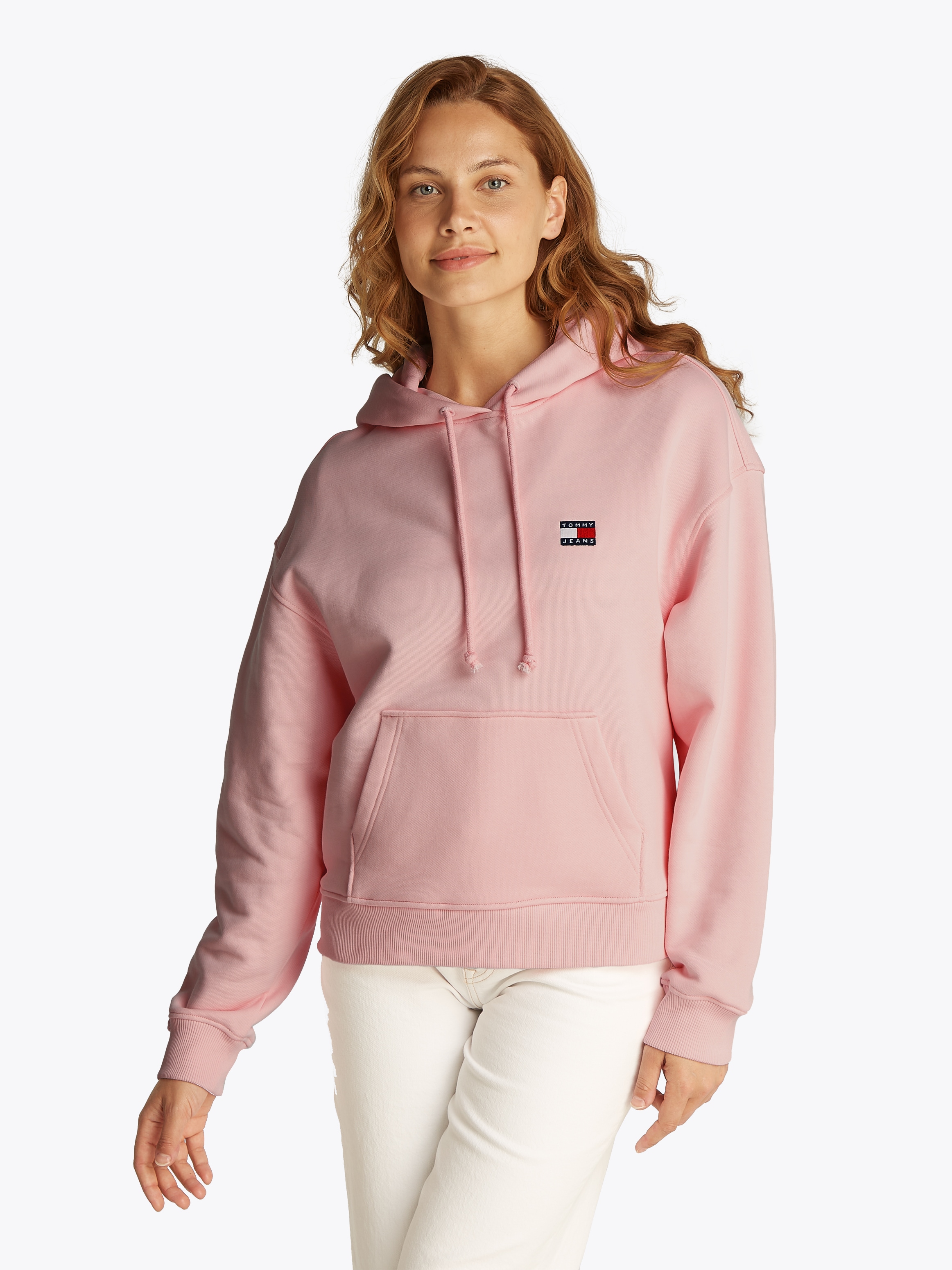 Tommy Jeans "TJW BXY BADGE HOODIE EXT", mit Logo-Badge günstig online kaufen