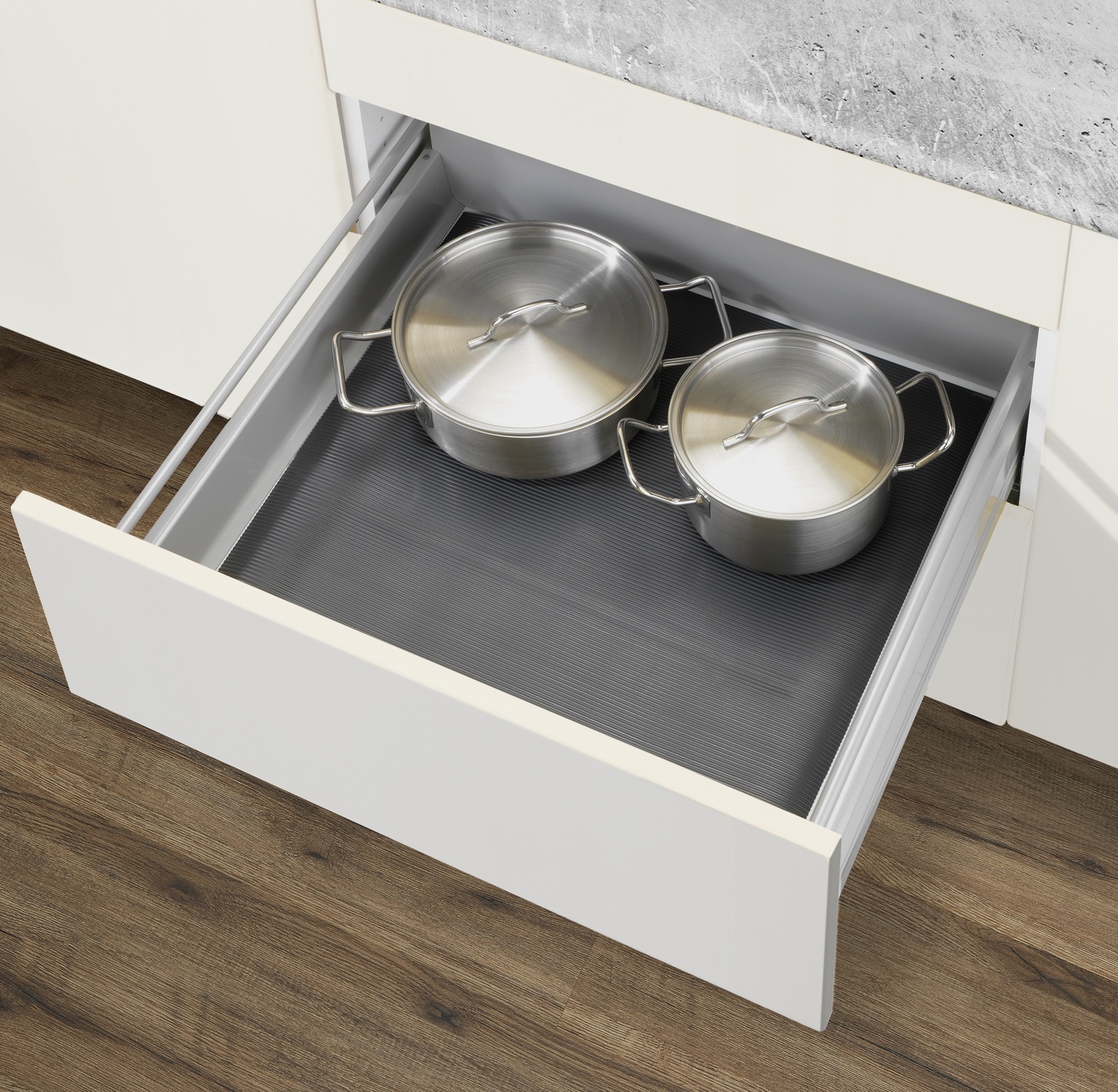 WENKO Schubladenmatte »Modell schwarz« Set, 3 Stk. tlg.