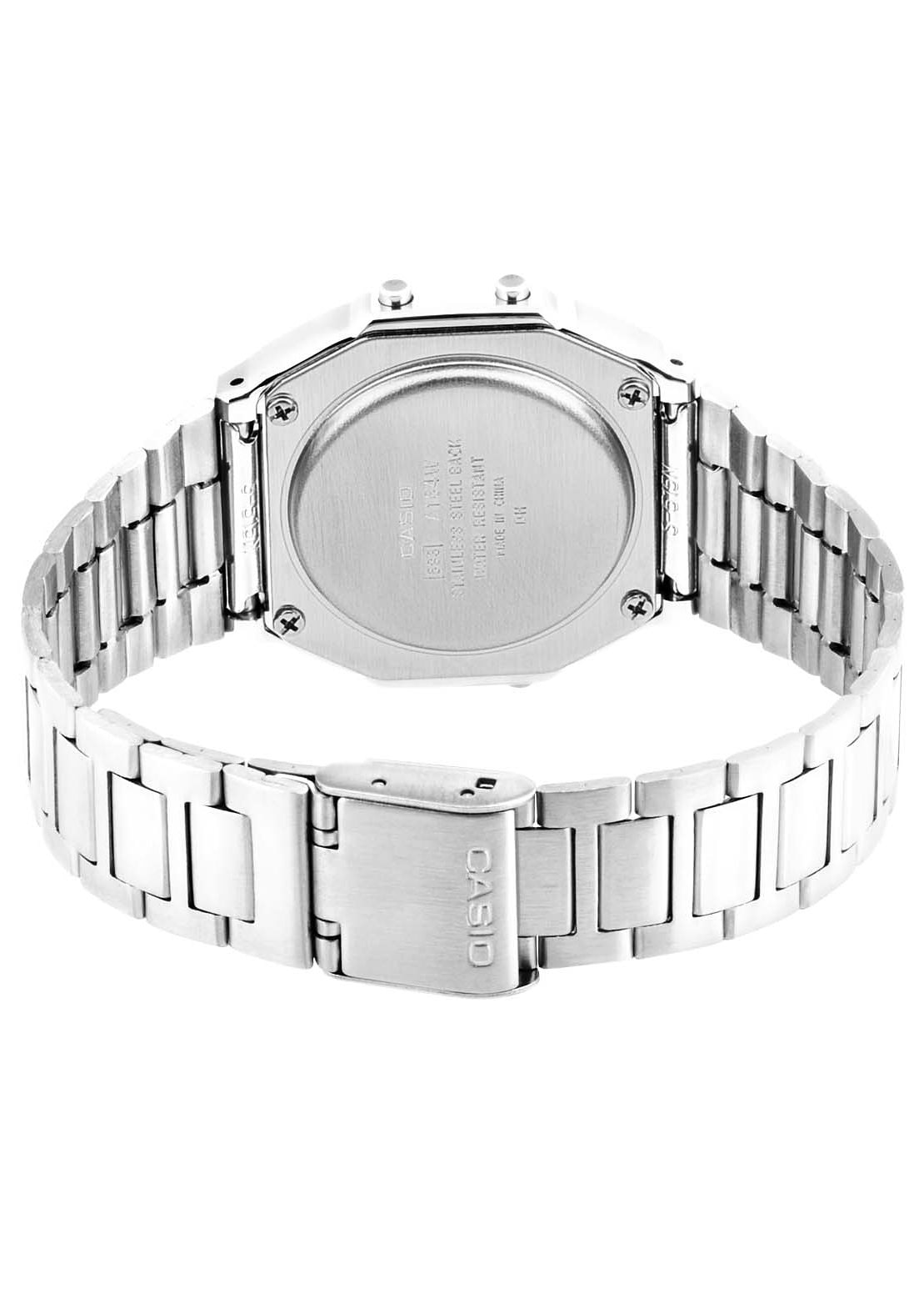 CASIO VINTAGE Chronograph, Quarzuhr, Armbanduhr,Damenuhr, Herrenuhr, Digitaluhr, Edelstahlarmband