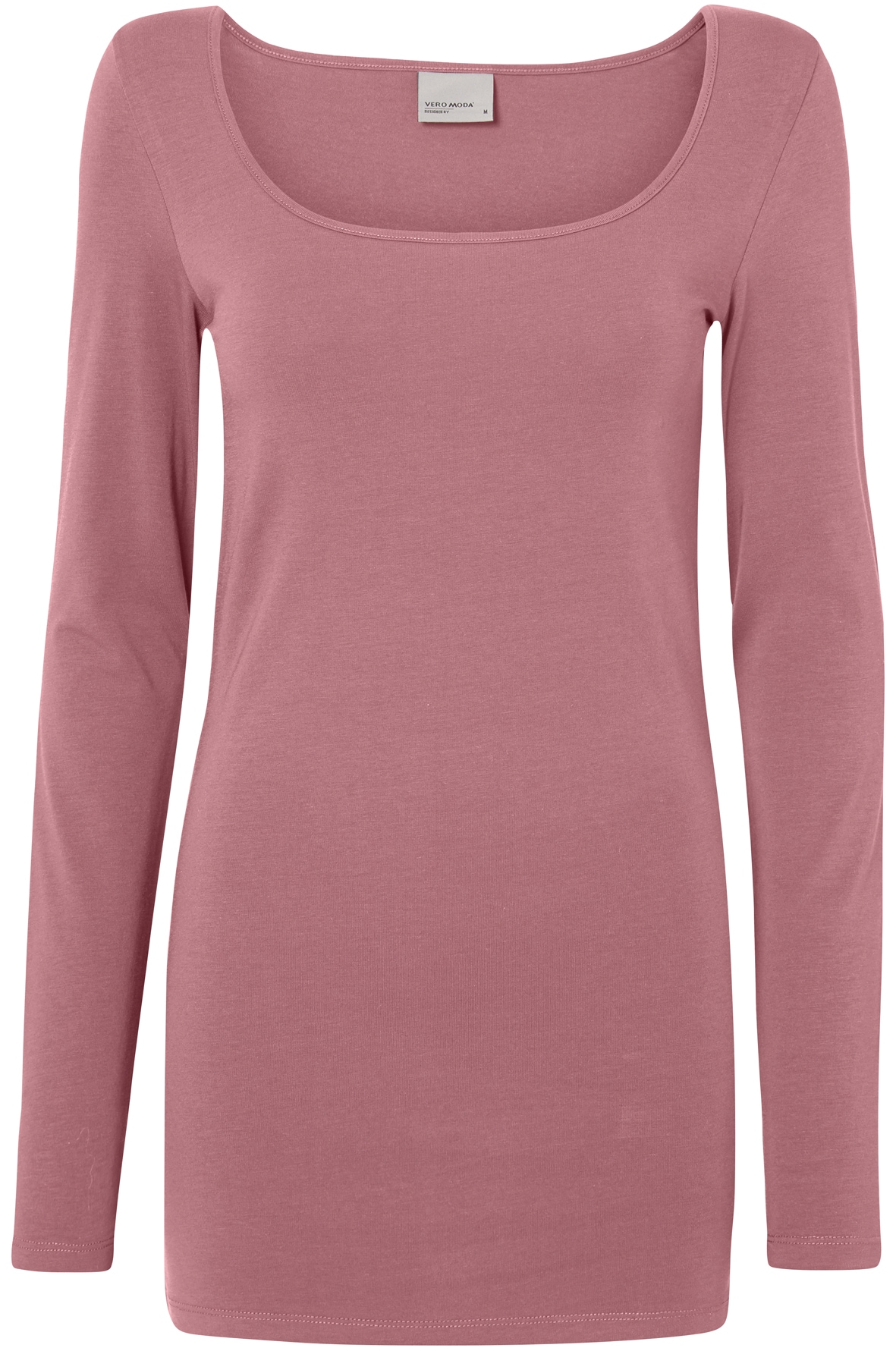 Vero Moda "VMMAXI MY LS SOFT LONG U-NECK NOOS" Baumwollmischung, regular fit