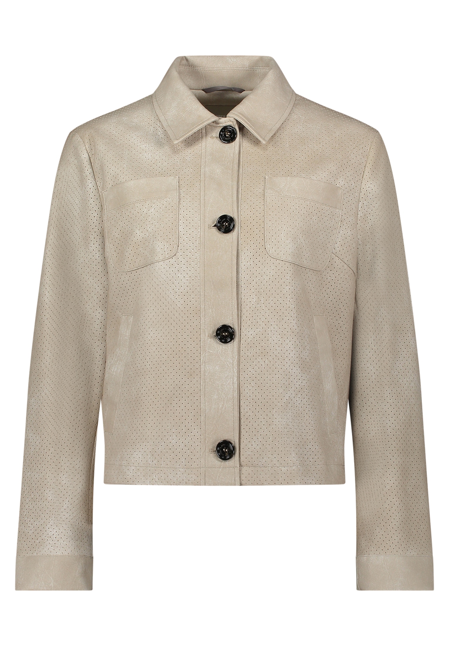 Amber & June Lederjacke »Damen mit Kragen«