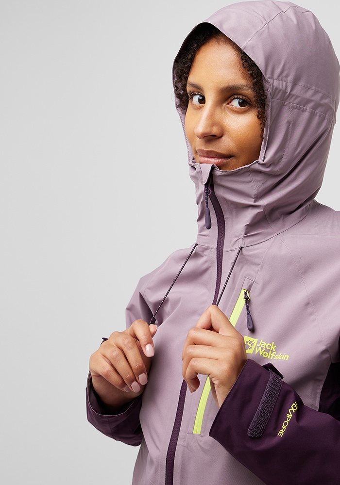 Jack Wolfskin Funktionsjacke »EAGLE PEAK 2L JKT W«, mit Kapuze