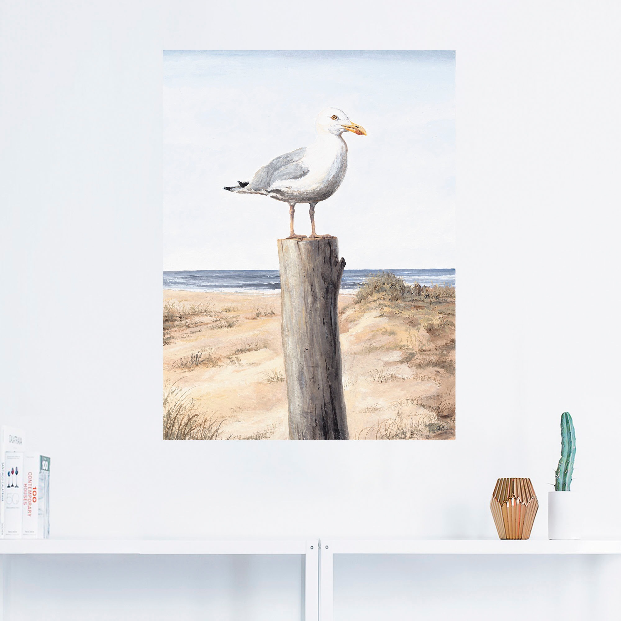 Artland Wandbild "Möwe", Vögel, (1 St.), als Alubild, Outdoorbild, Leinwand günstig online kaufen