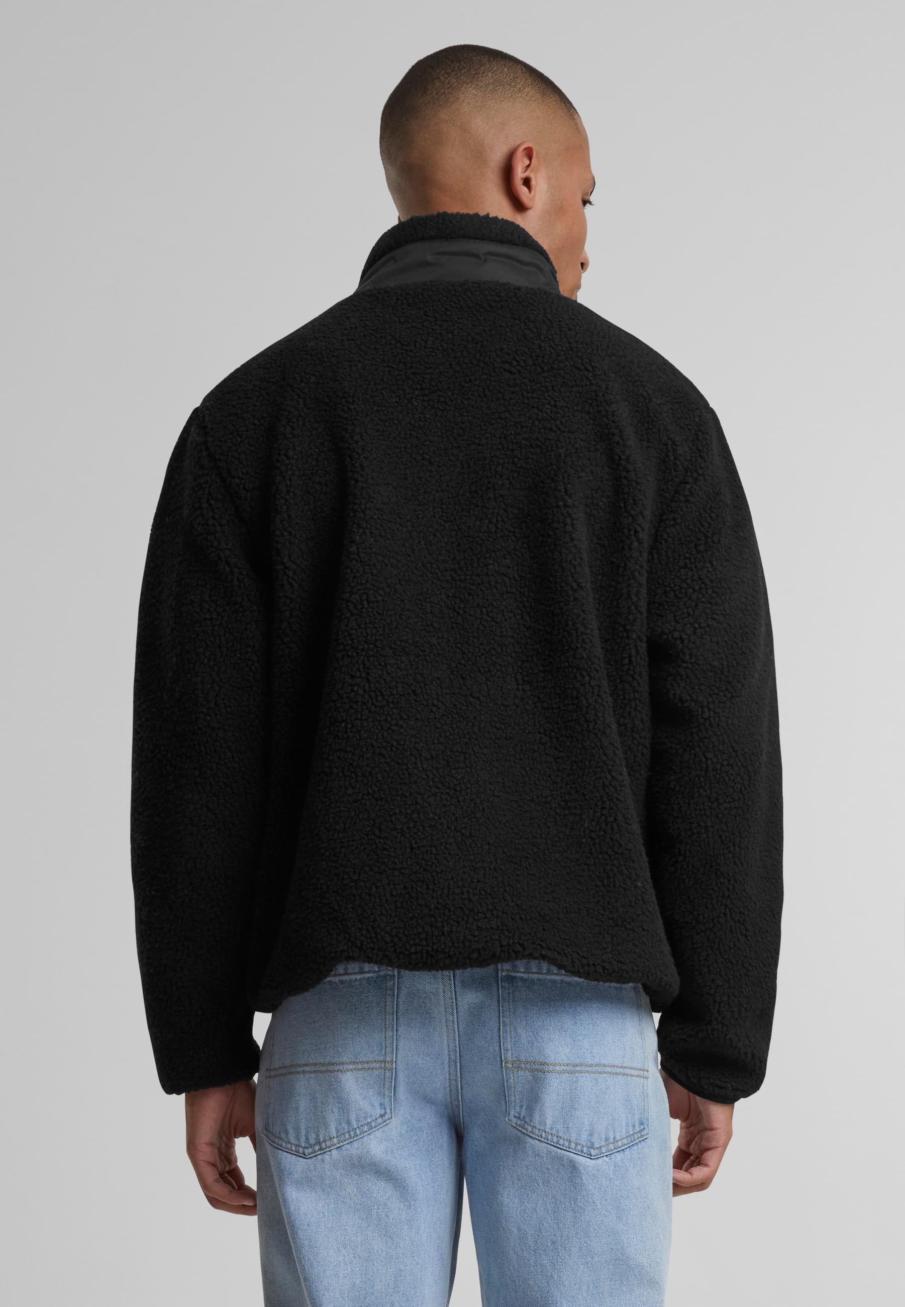 URBAN CLASSICS Winterjacke »Urban Classics Teddy Jacket With Stand Up Collar« 1 Stk. tlg. ohne Kapuze