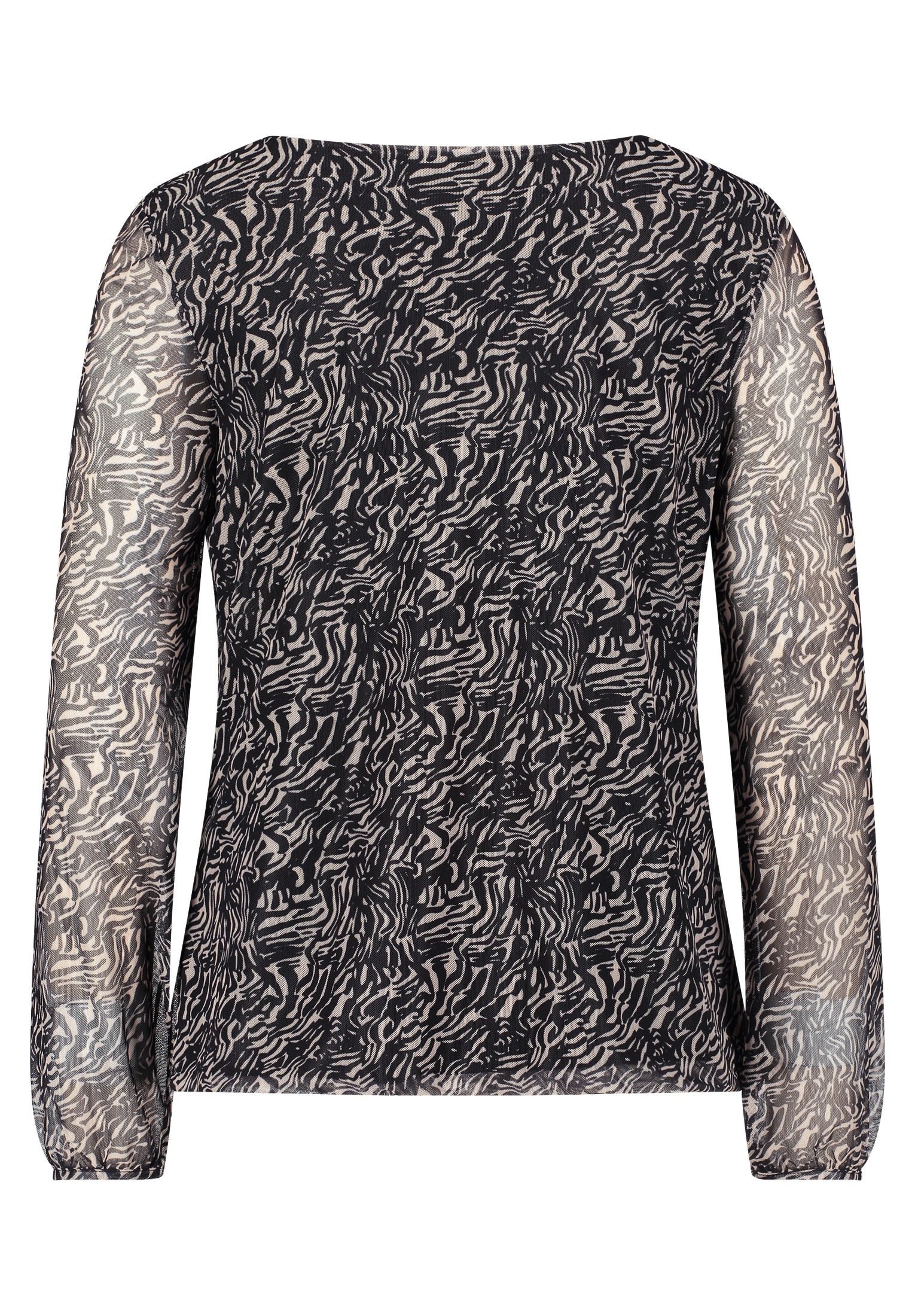 Thumbnail - Betty&Co Kurzarmshirt "Betty & Co Damen Blusenshirt mit Raffung", (1 tlg.), Druck