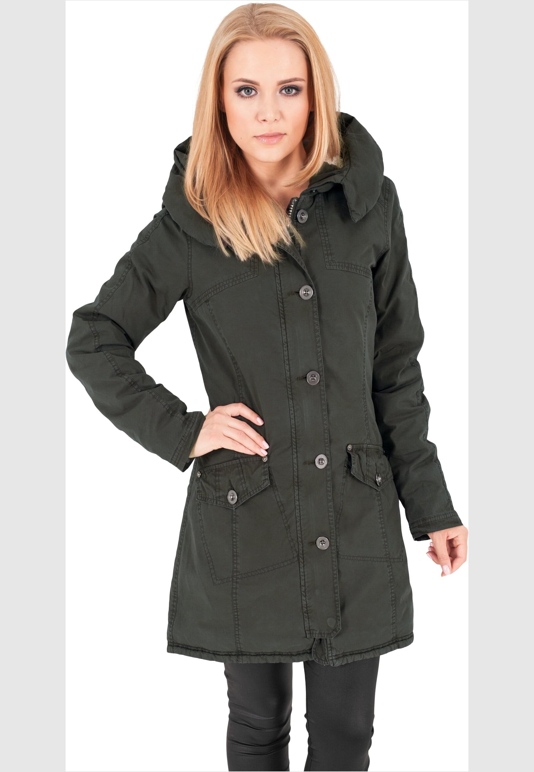 URBAN CLASSICS Winterjacke »Damen Ladies Parka«, Long BAUR St.), Kapuze kaufen online (1 mit Washed | Garment