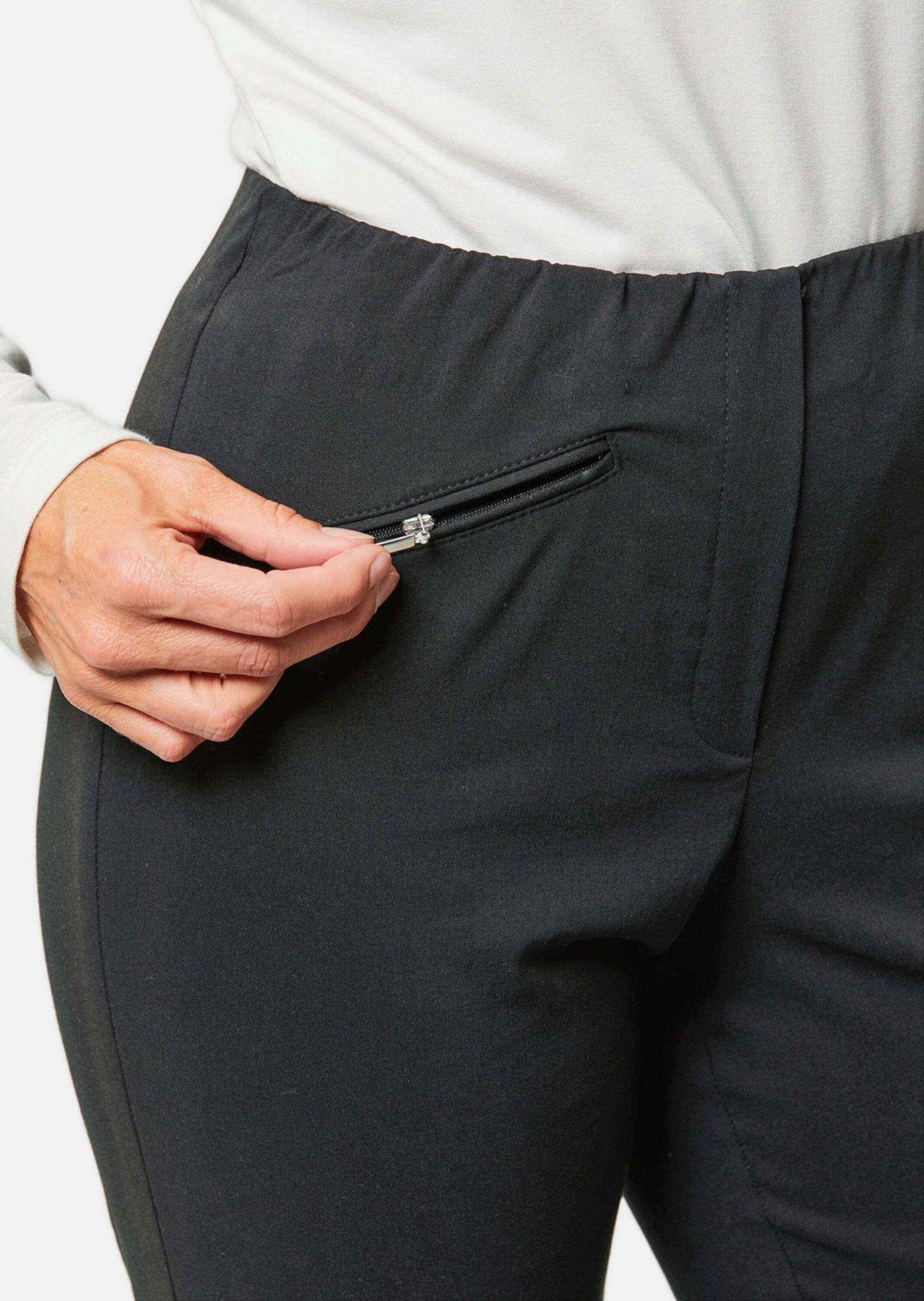 GOLDNER 2-in-1-Hose »Stretchhose LOUISA Wärmende Schlupfhose LOUISA in knitterarmer Ware«