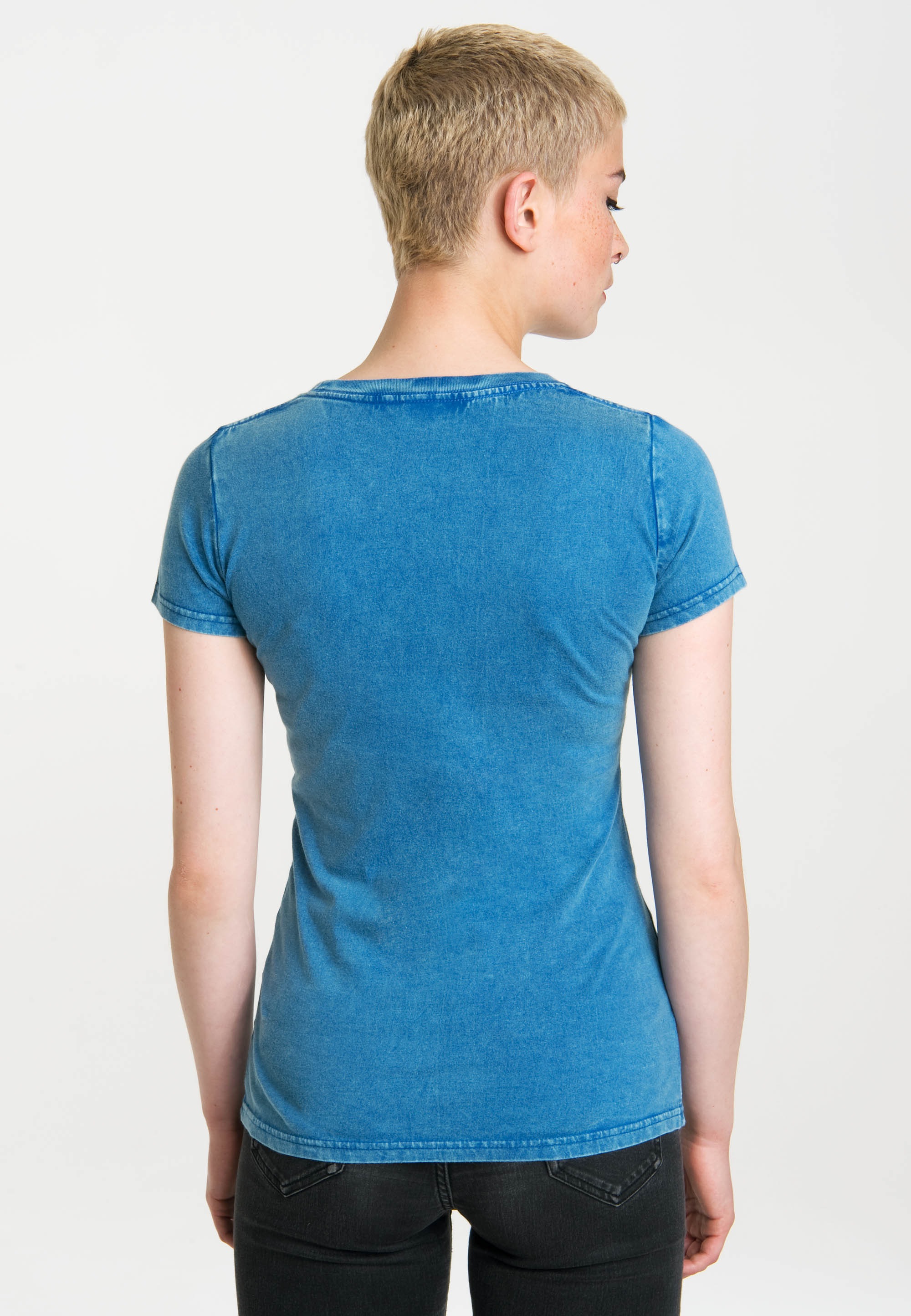 LOGOSHIRT T-Shirt »Superman«, mit coolem Vintage-Print