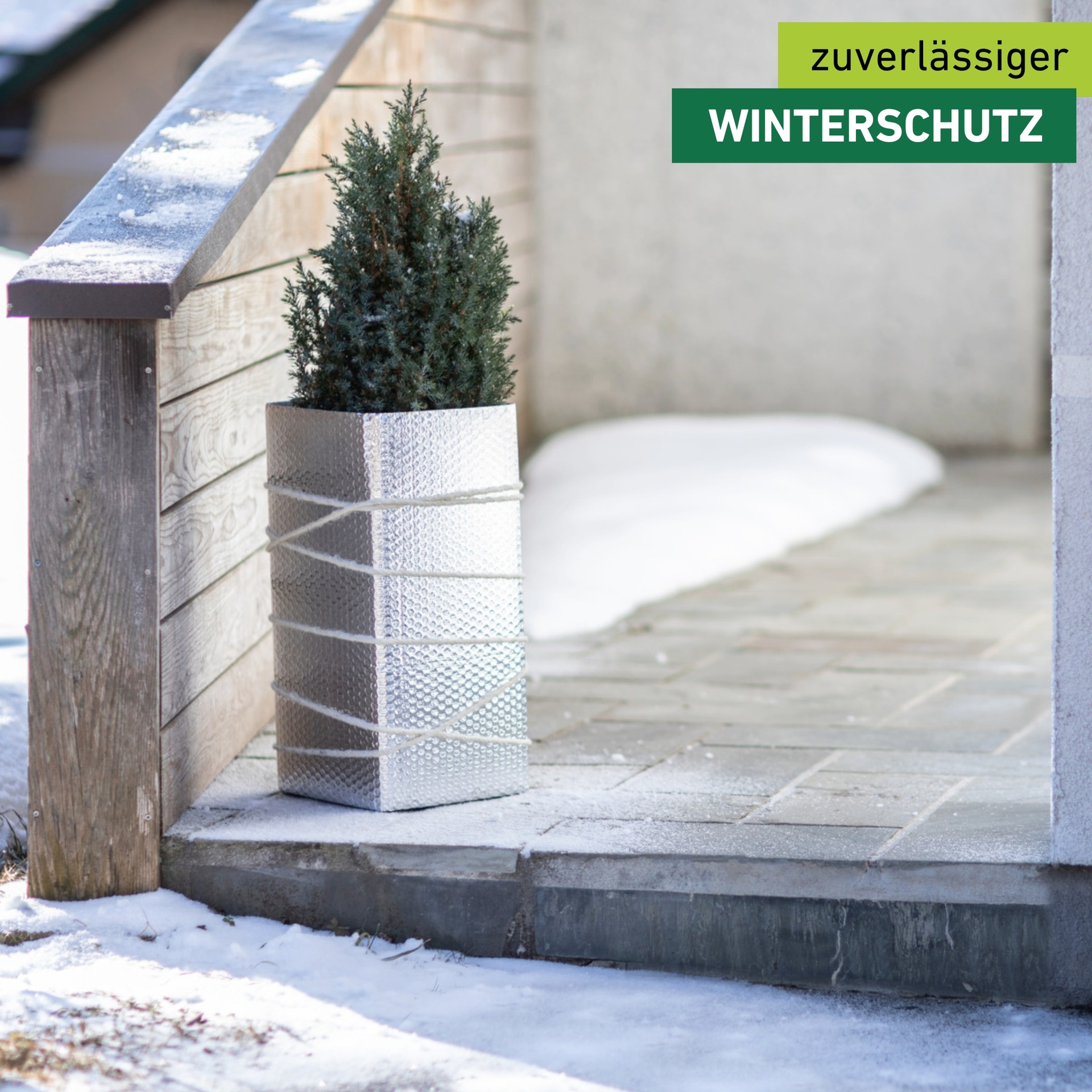 Windhager Winterschutzvlies »Kälteschutzfolie für Topfpflanzen, Frostschutz und Kälteschutz« Luftpolsterfolie mit Aluminiumbeschichtung, 0,5x5 m, zuschneidbar