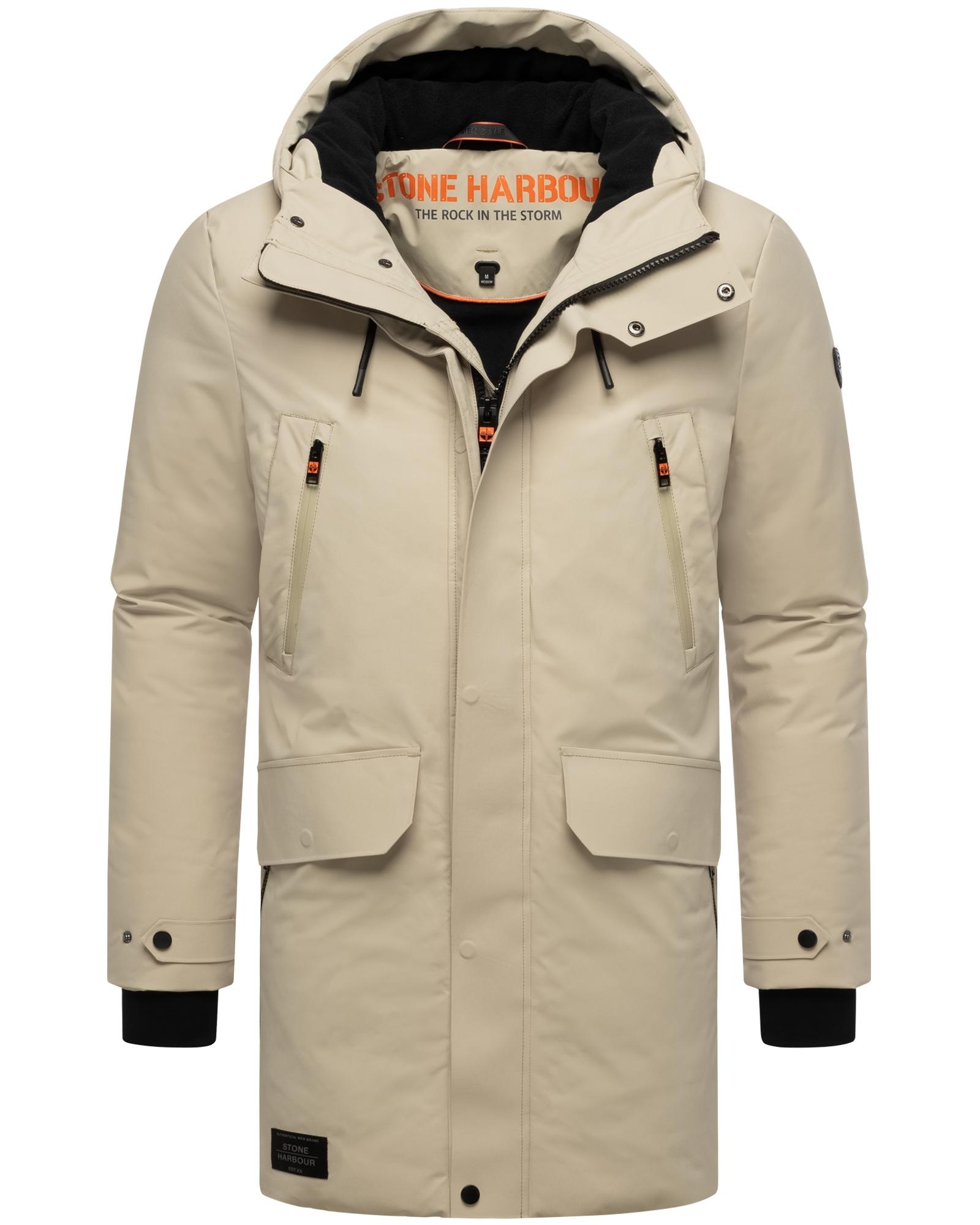 Stone Harbour Wintermantel »Kitraan XX« Langer Herren Winterparka mit zahlreichen Taschen