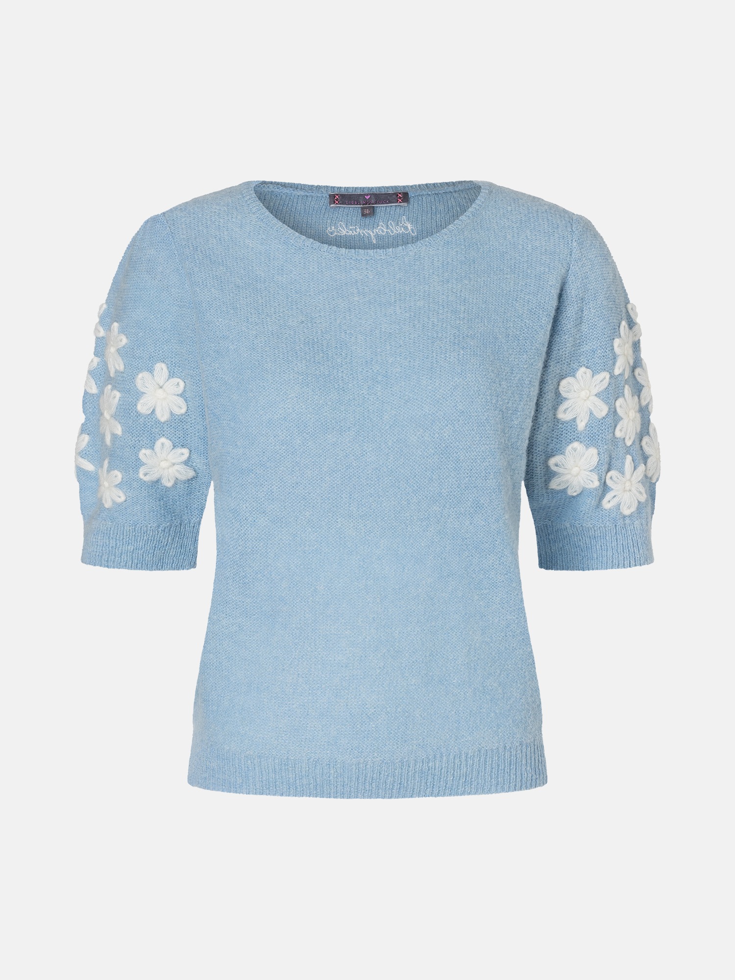 Lieblingsstück Kurzarmpullover "ZerdaliL" mit Alpakawolle und Wolle günstig online kaufen