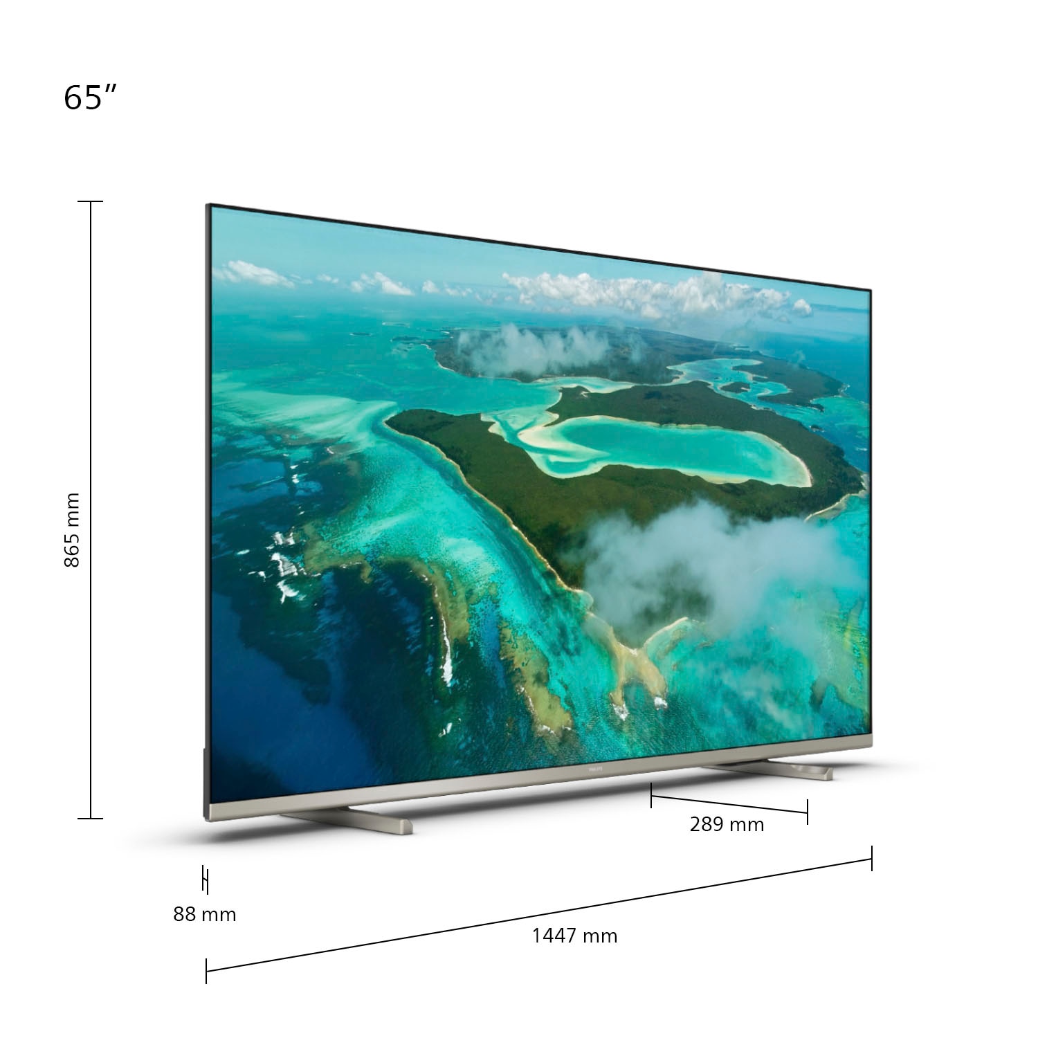 Philips LED-Fernseher »65PUS7657/12«, HD, Zoll, 4K cm/65 164 Smart-TV Ultra | BAUR