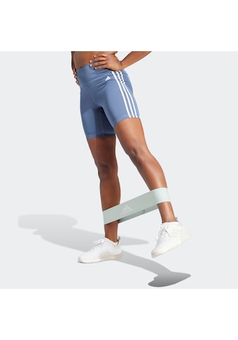 Shorts »TRAINING ESSENTIALS 3STREIFEN HIGHWAISTED KURZE«, (1 tlg.)