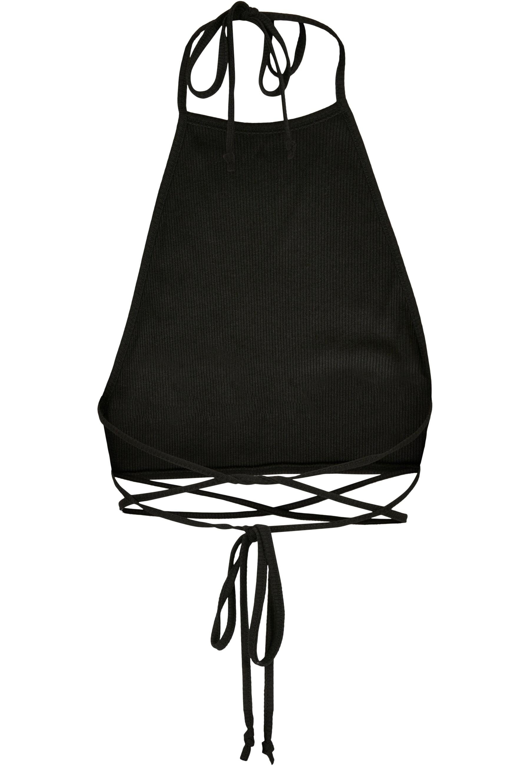 URBAN CLASSICS Muskelshirt »Urban Classics Damen Ladies Rib Trapeze Cropped Top«, (1 tlg.)