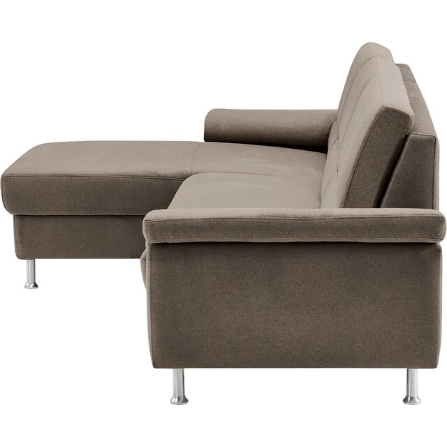 CALIZZA INTERIORS Ecksofa »Onyx«, Recamiere links oder rechts, wahlweise  mit Bettfunktion, Breite 270 cm bestellen | BAUR