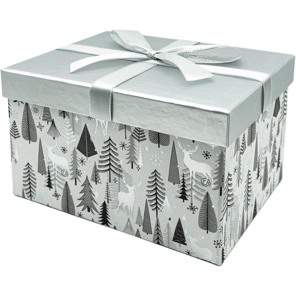 NOOR LIVING Geschenkbox »Weihnachtsdeko«, (Set, 4 St.)