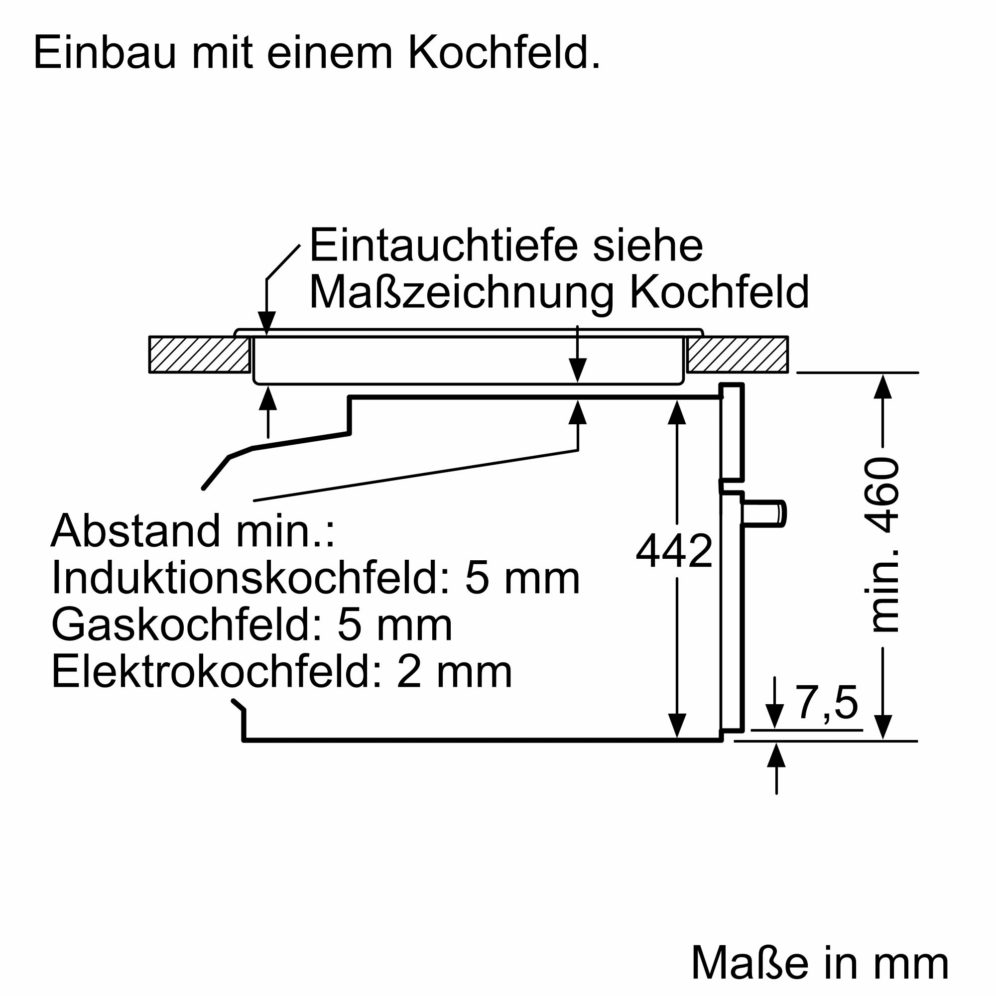 Constructa Backofen  »CC4M61063«, mit Teleskopauszug nachrüstbar, Hydrolyse