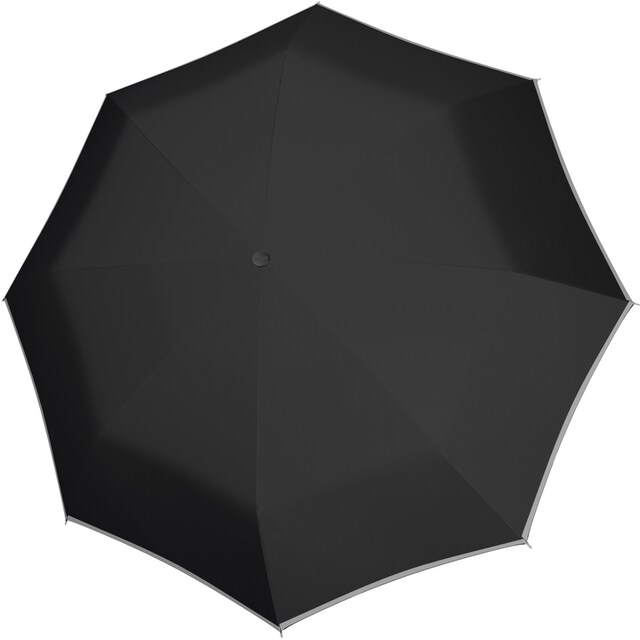 doppler® Taschenregenschirm »Mini Light up uni, Black«, mit reflektierenden  Elementen am Schirmdach online kaufen | BAUR