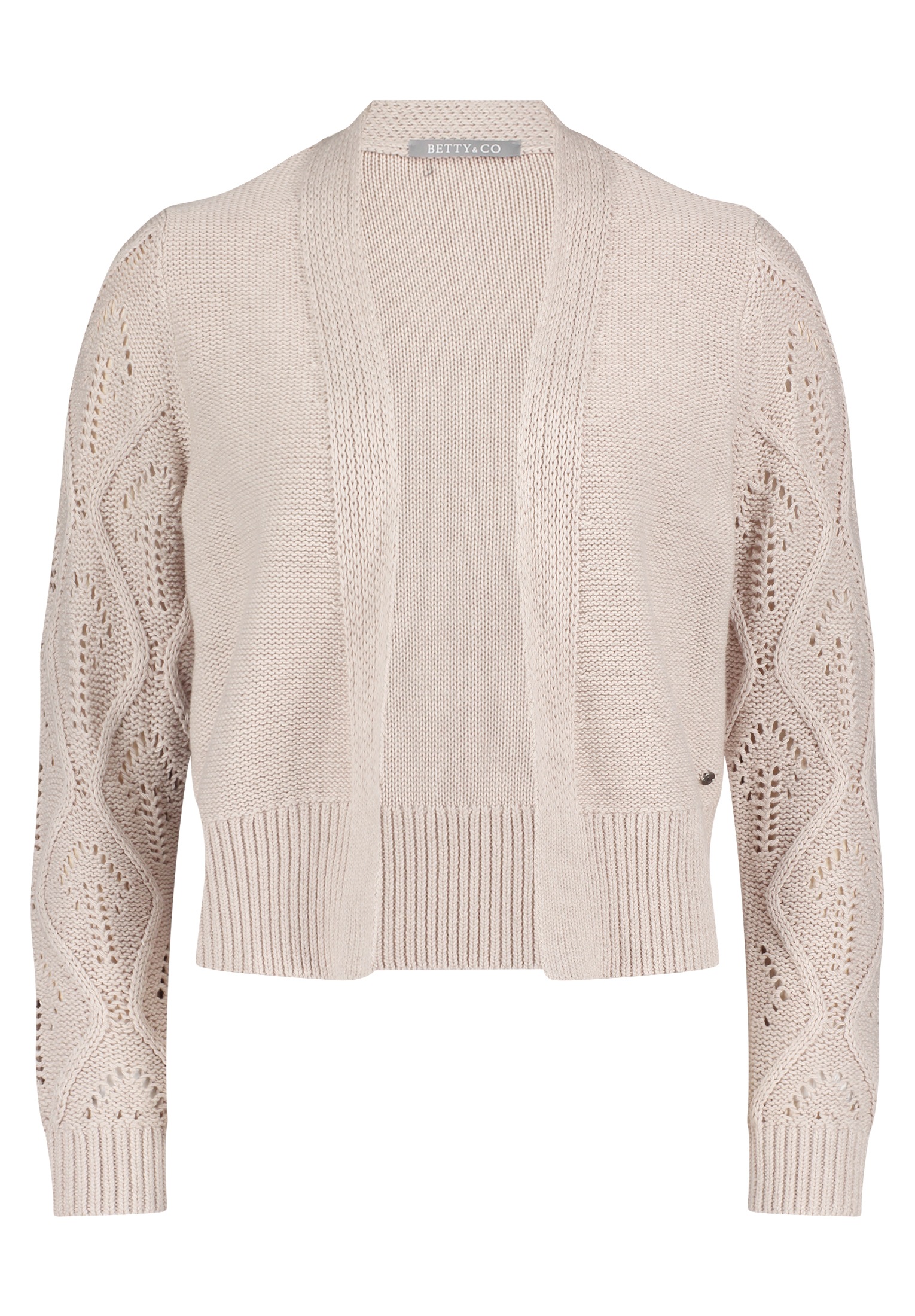 Betty&Co Strickjacke »Betty & Co Grobstrickjacke ohne Verschluss«, Rippbündchen