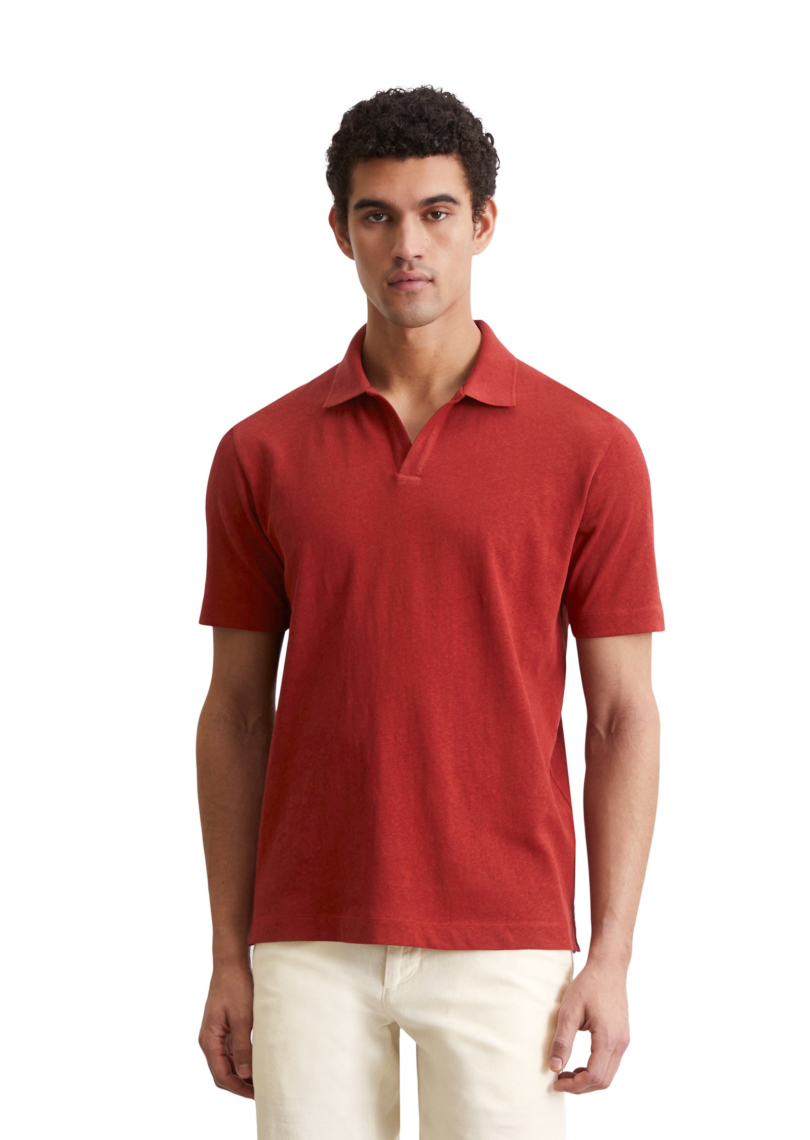 Marc O'Polo Poloshirt »aus Bio-Baumwolle und Leinen«