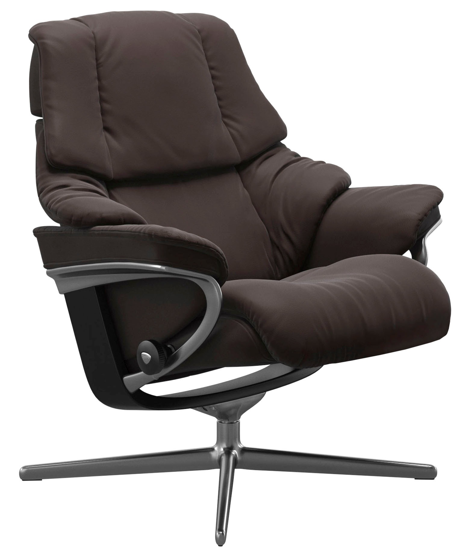 Stressless® Relaxsessel »Reno«, mit Cross Base, Größe S, M & L, Holzakzent Schwarz