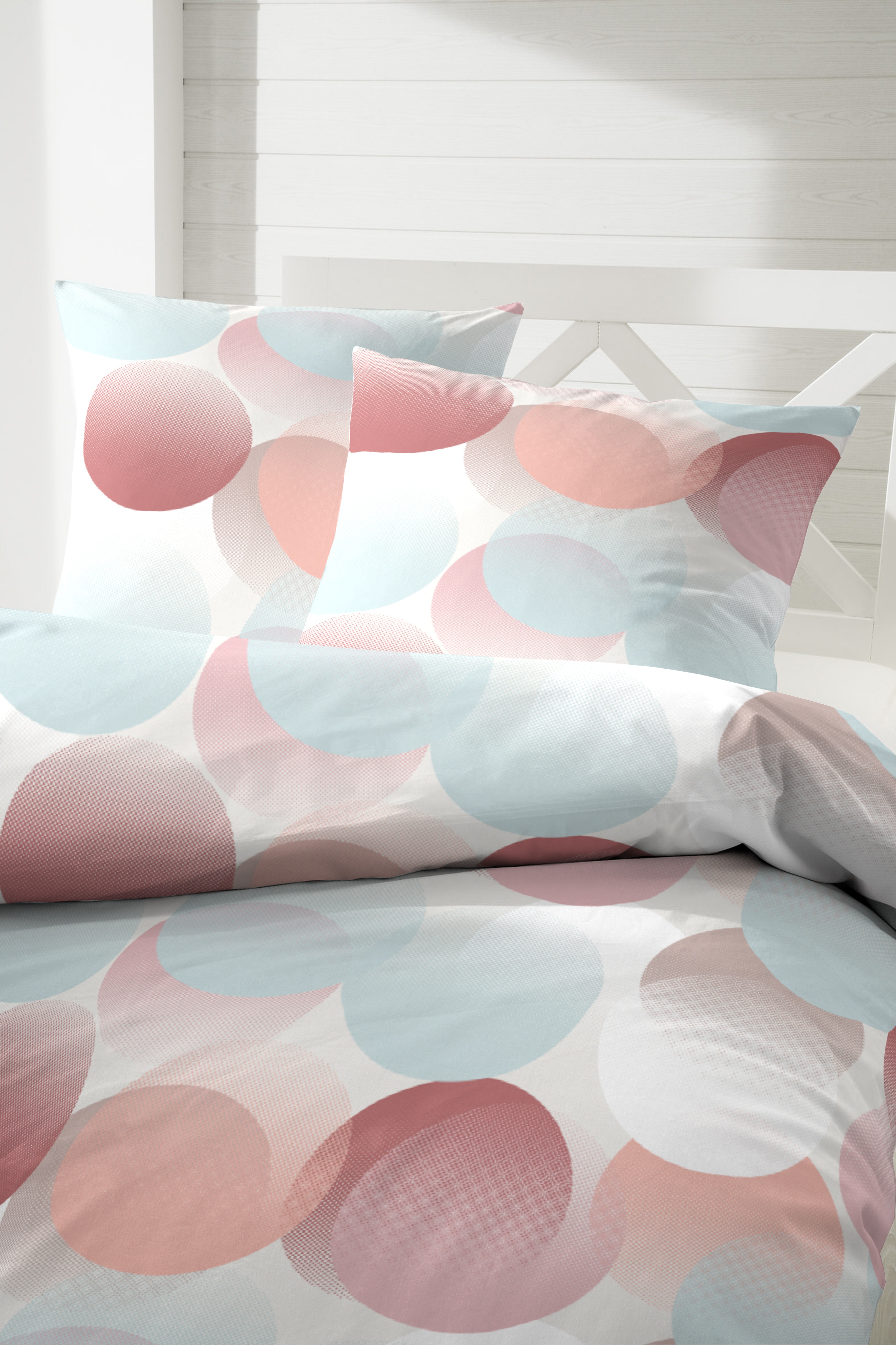 Thumbnail - Primera Bettwäsche "Perkal-Bettwäsche Zeitreise" 2 Stk. tlg. mit Kreisen