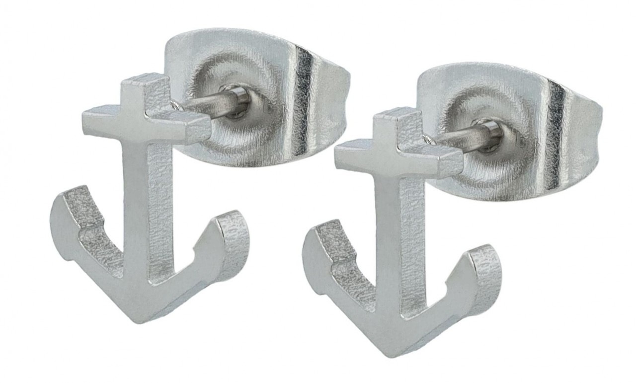 Adelia´s Paar Ohrhänger »Neuheit 2025 - Unisex Ohrstecker aus Edelstahl mit Anker«