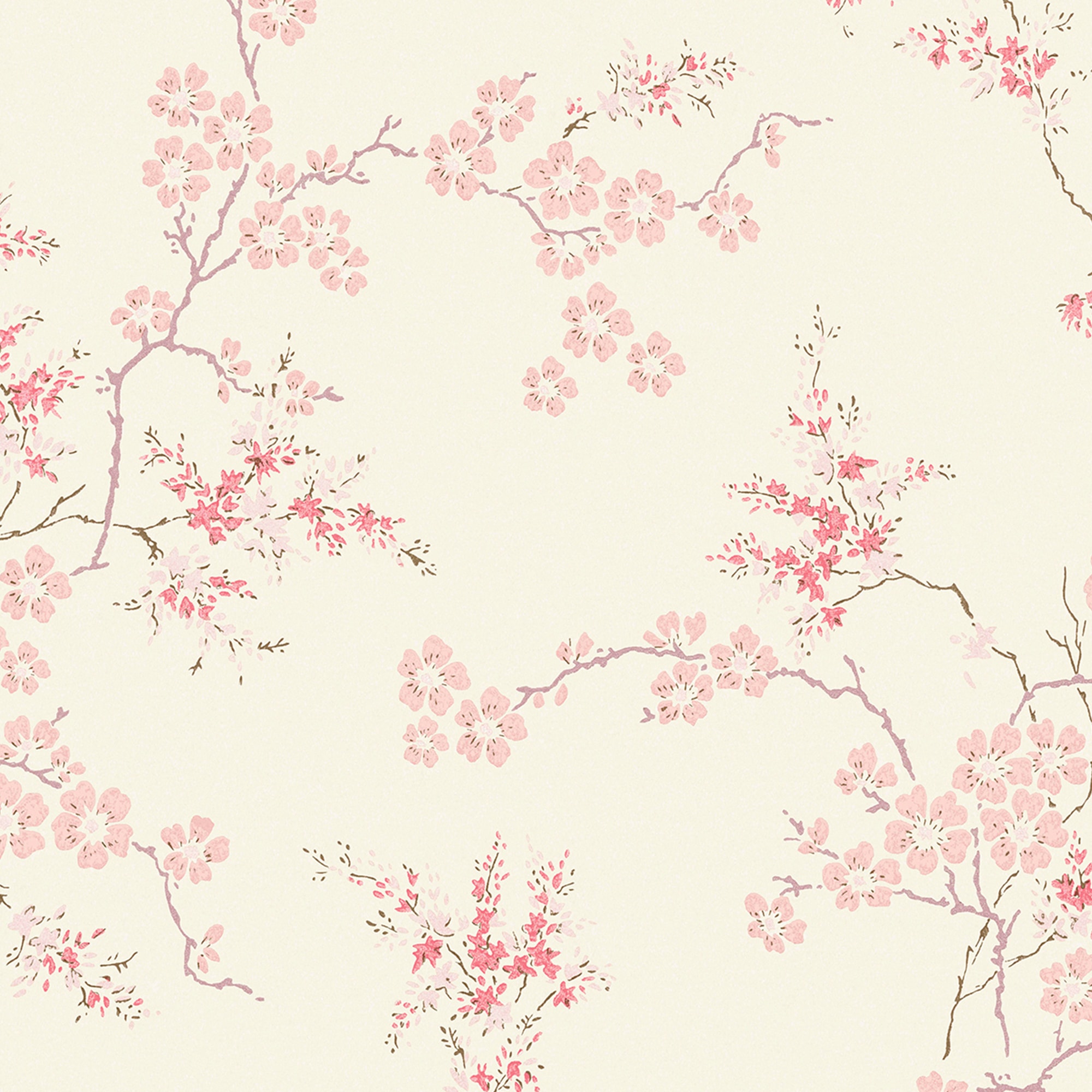 Laura Ashley Vliestapete "Oriental Blossom Blush" Botanisch Glatt Fsc Zertifiziert, Mit Lebhaftem Druck, 10 Meter Länge