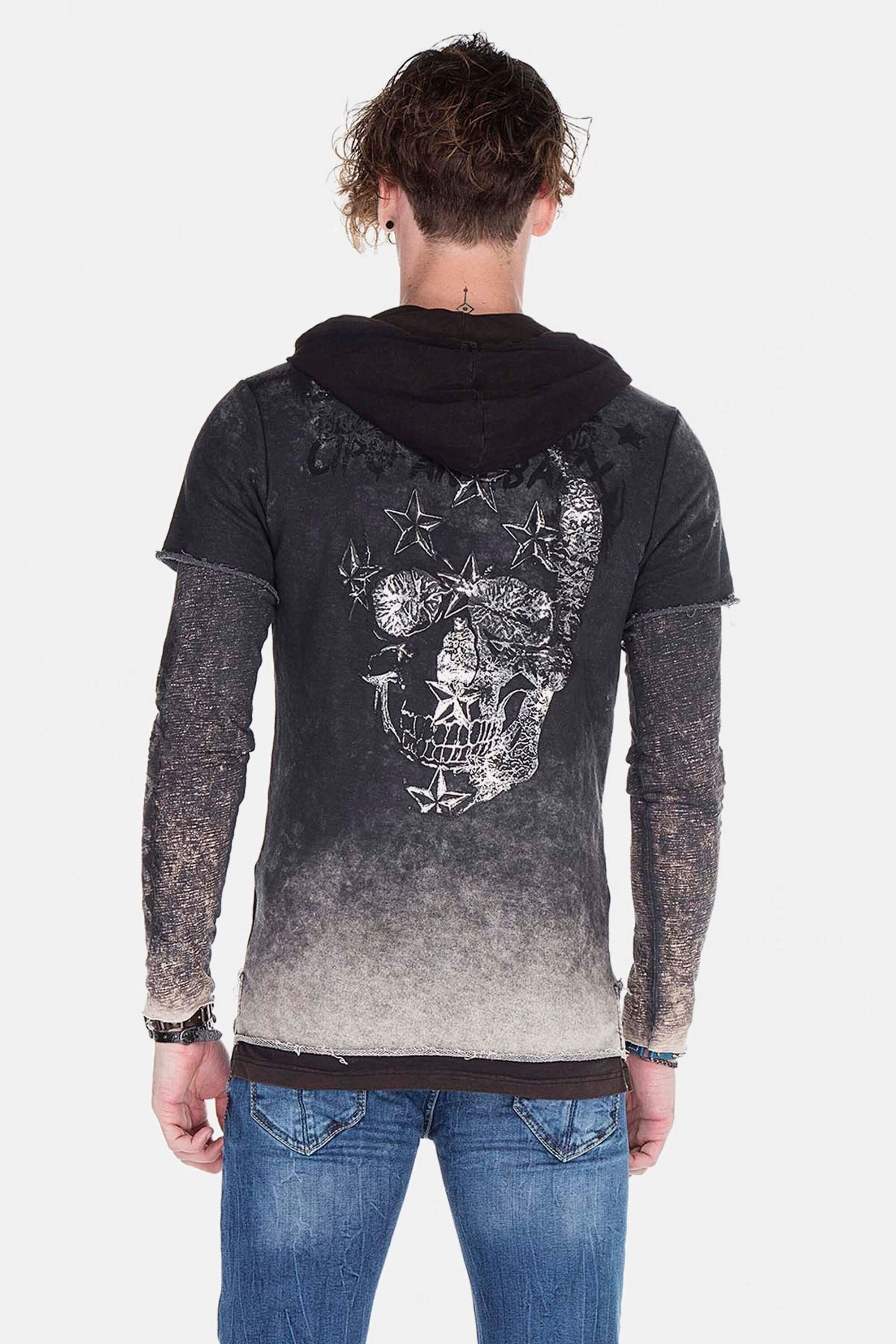 Cipo & Baxx Kapuzensweatshirt "Sweatshirts", (1 tlg.), im Lagenlook, CL-279 günstig online kaufen