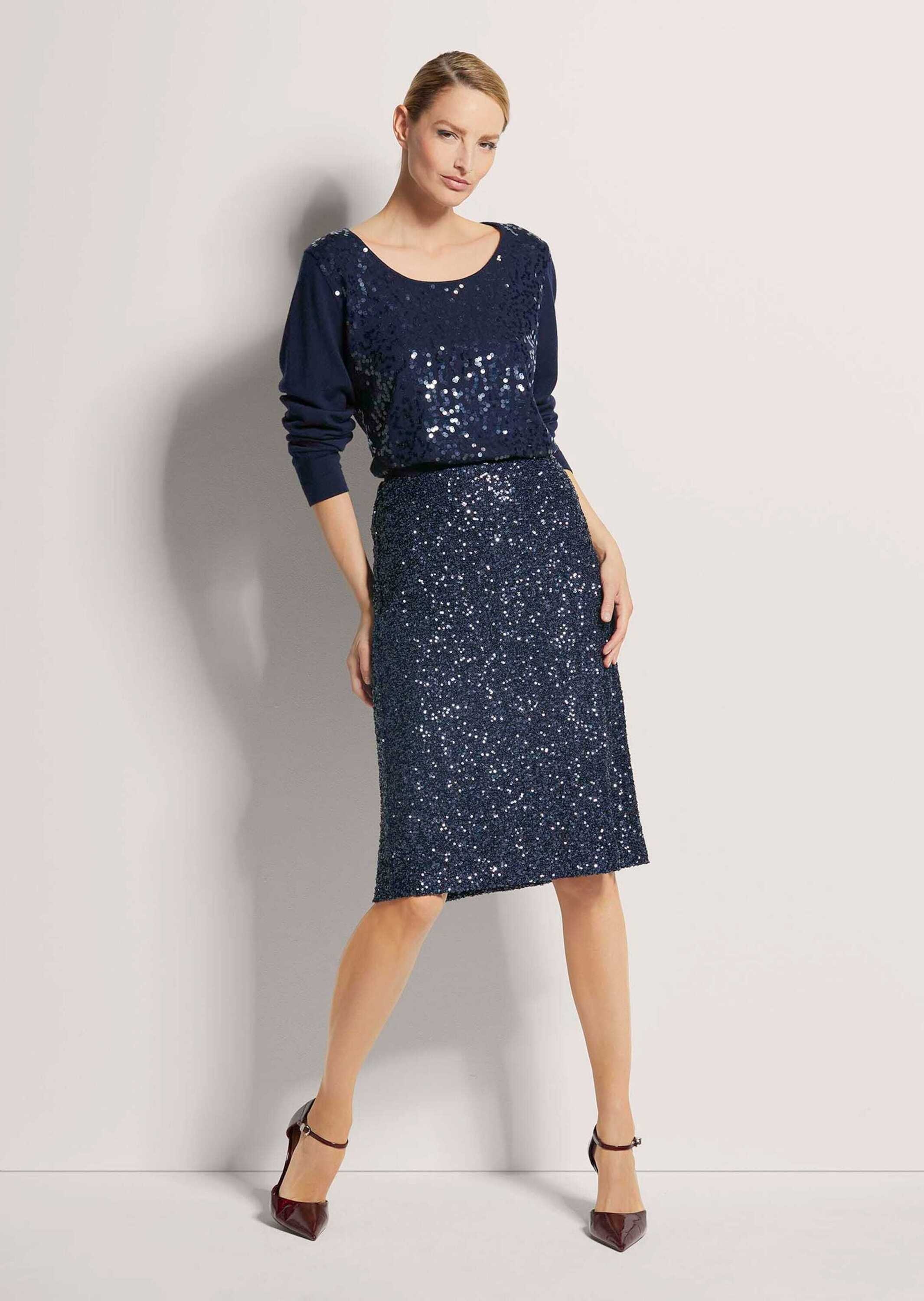 MADELEINE Sommerrock »Paillettenrock Schlanker Pencil-Skirt mit Wendepailletten«