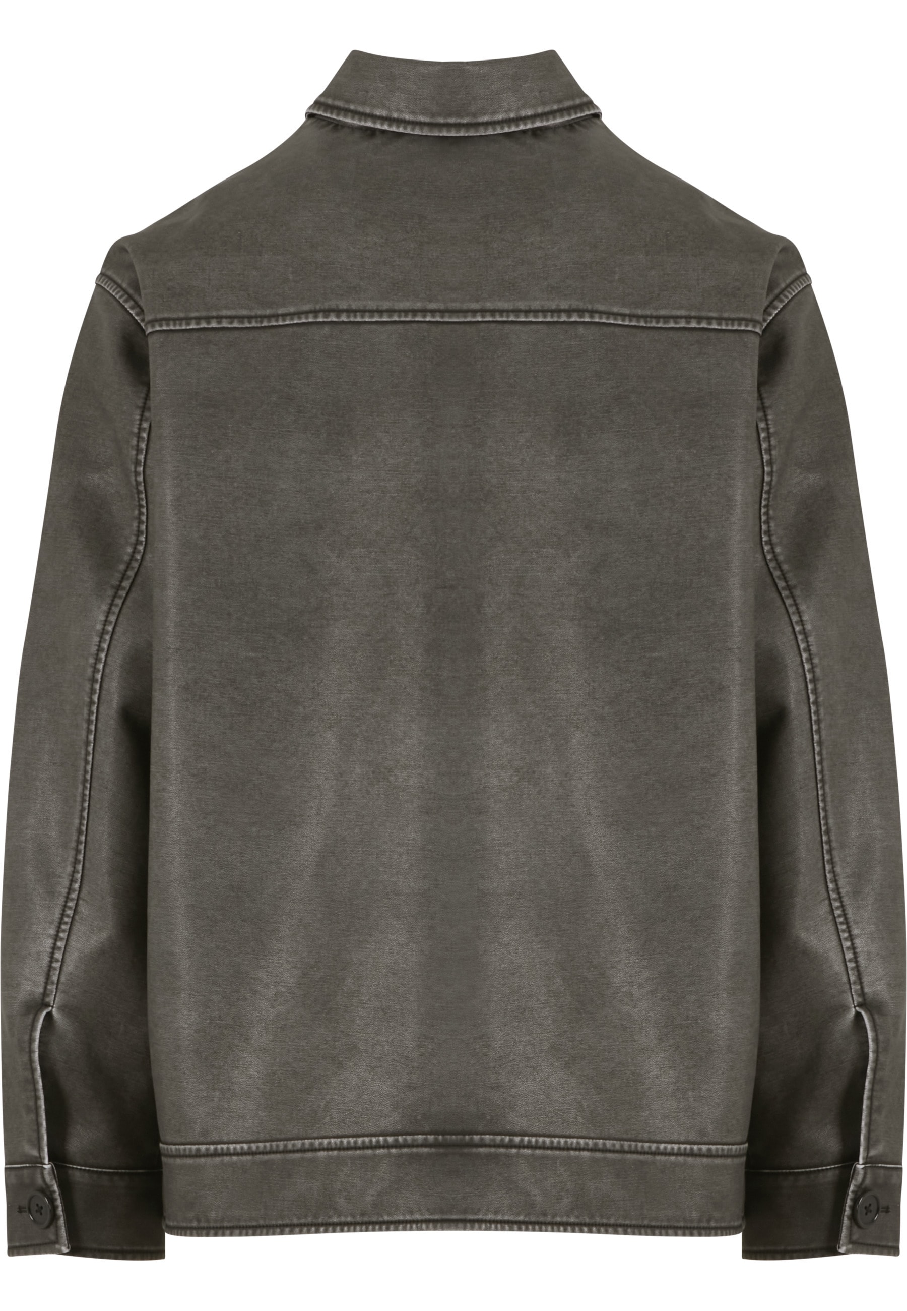 URBAN CLASSICS Lederjacke »Urban Classics Vintage Jacket« 1 Stk. tlg. ohne Kapuze