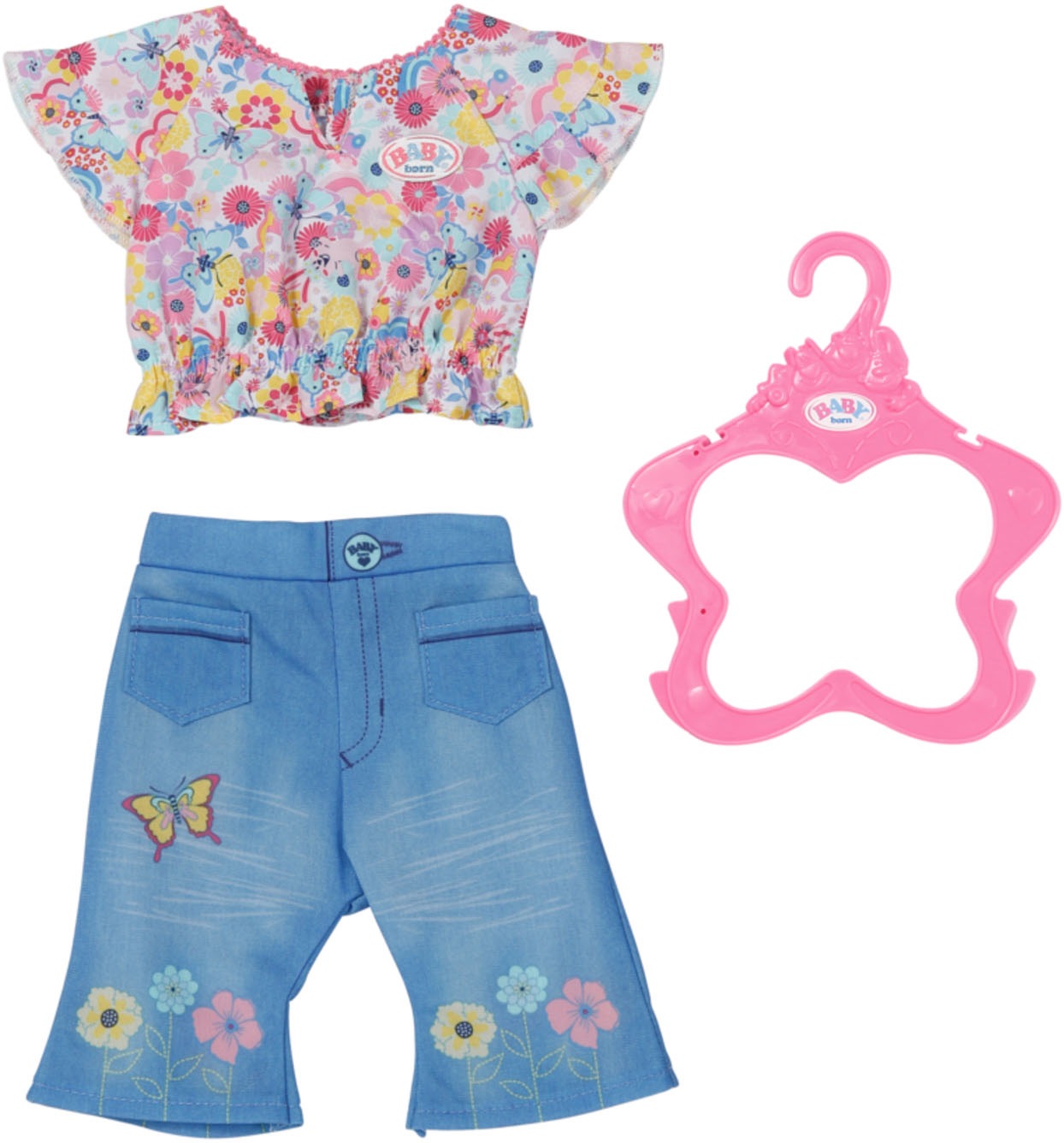 Baby Born Puppenkleidung »Trend Jeans, 43 cm«, mit Kleiderbügel