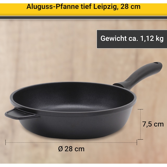 Krüger Bratpfanne, Aluminiumguss, (1 tlg.), tiefe Ausführung kaufen | BAUR