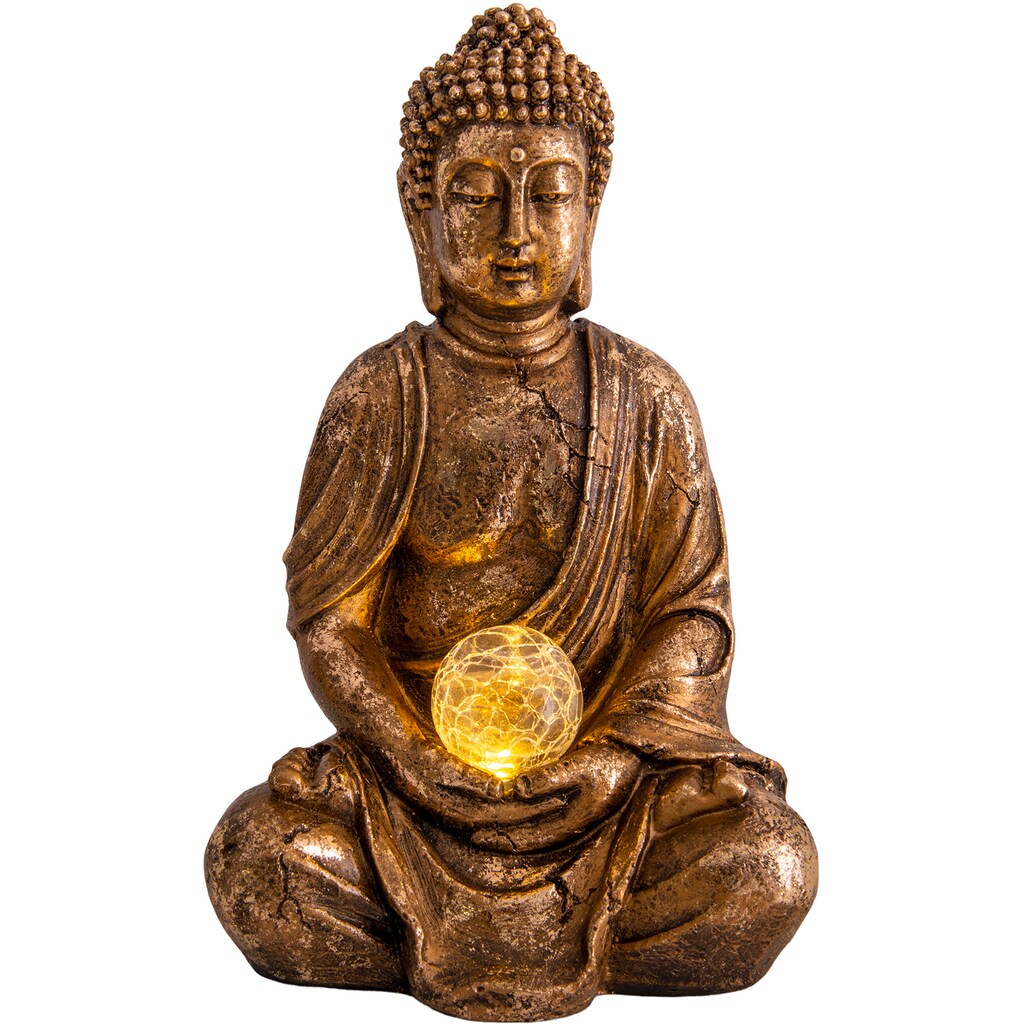 näve LED Solarleuchte »Buddha«, 1 flammig-flammig