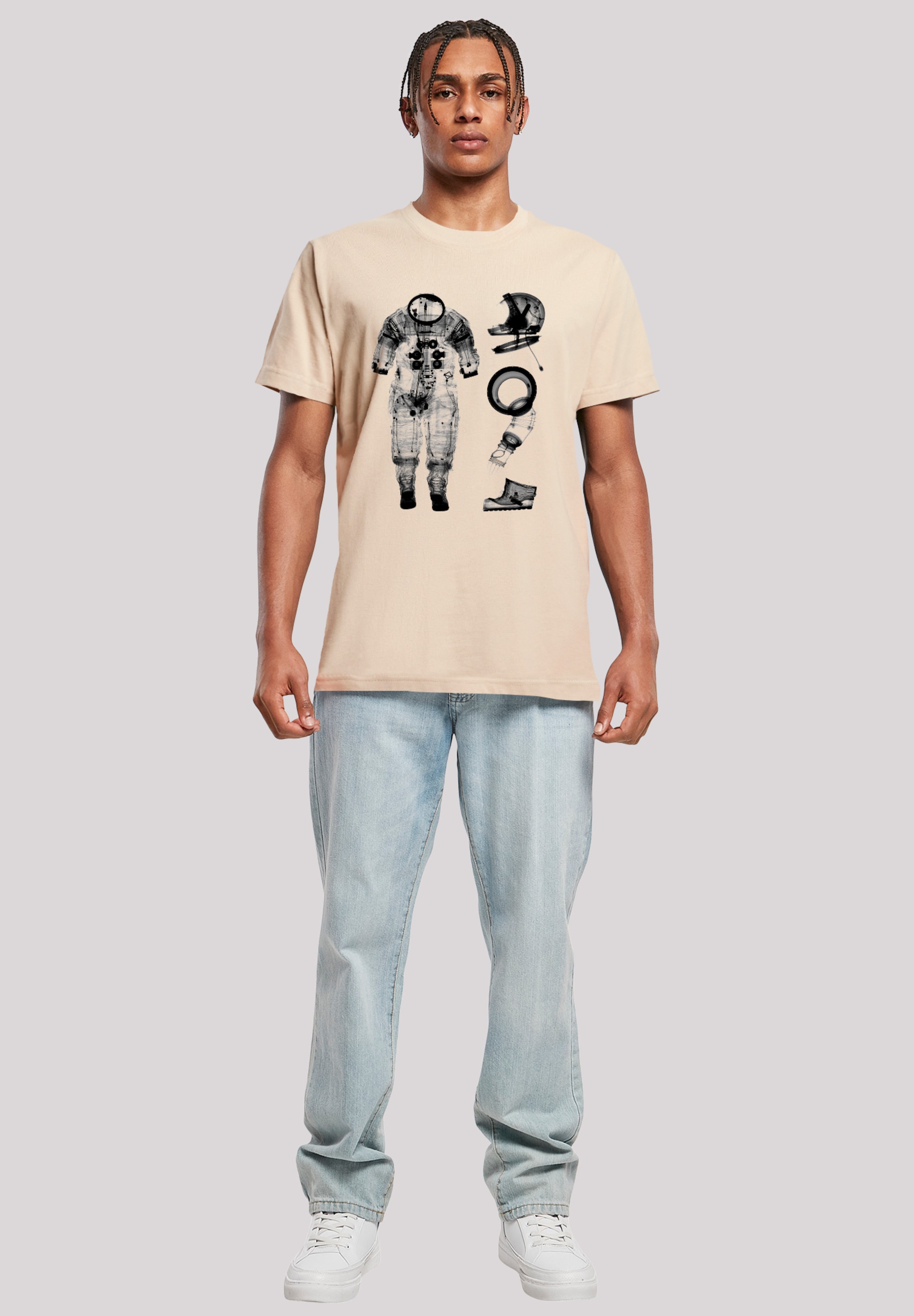 F4NT4STIC T-Shirt »NASA Apollo 14 A7 L Pressure Suit Negative X Ray«, Premium Qualität