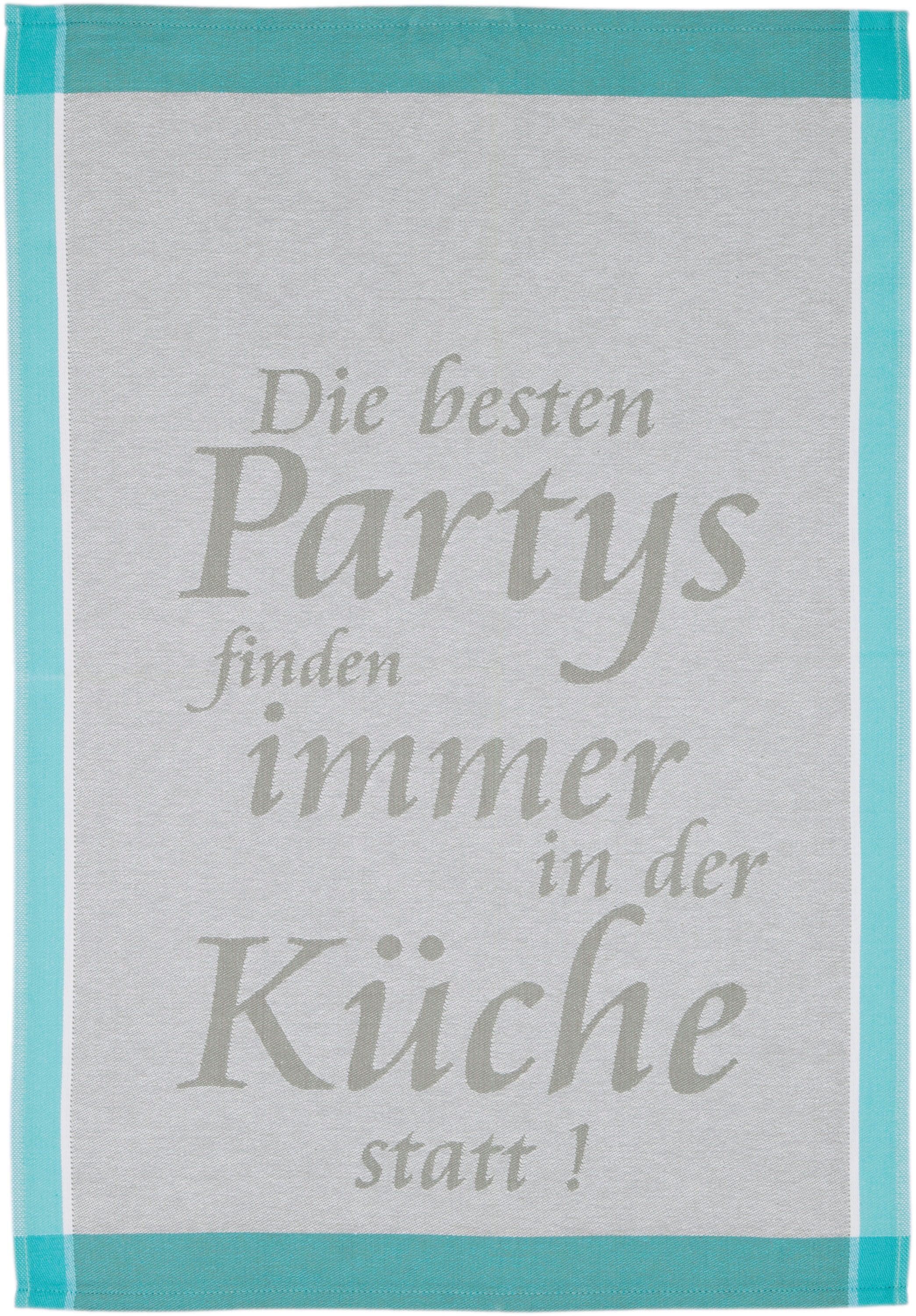 ROSS Geschirrtuch "Die Besten Partys finden immer in der Küche statt" Sprüc günstig online kaufen