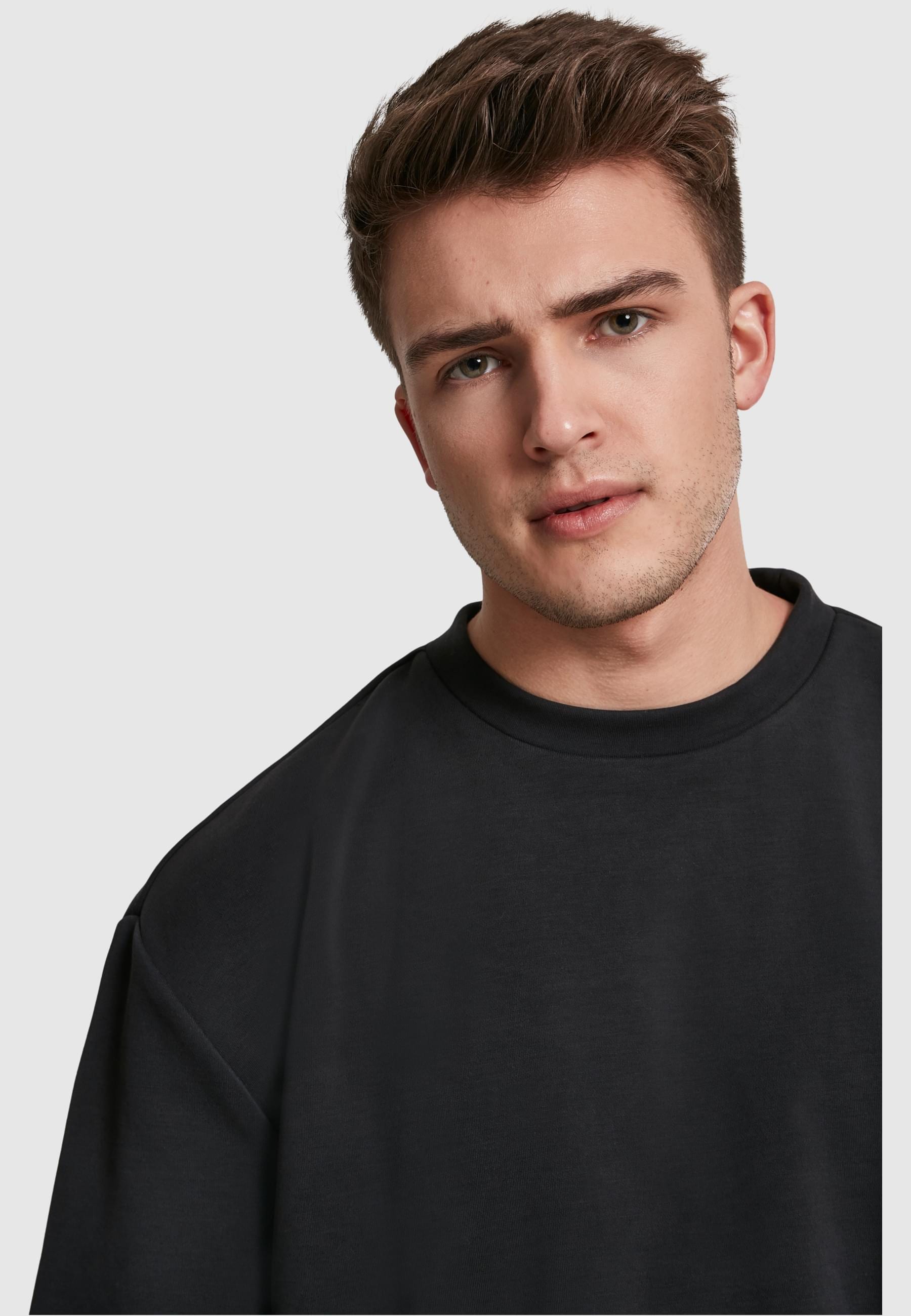 URBAN CLASSICS Rundhalspullover »Urban Classics Herren Modal Terry Crew«, (1 tlg.)
